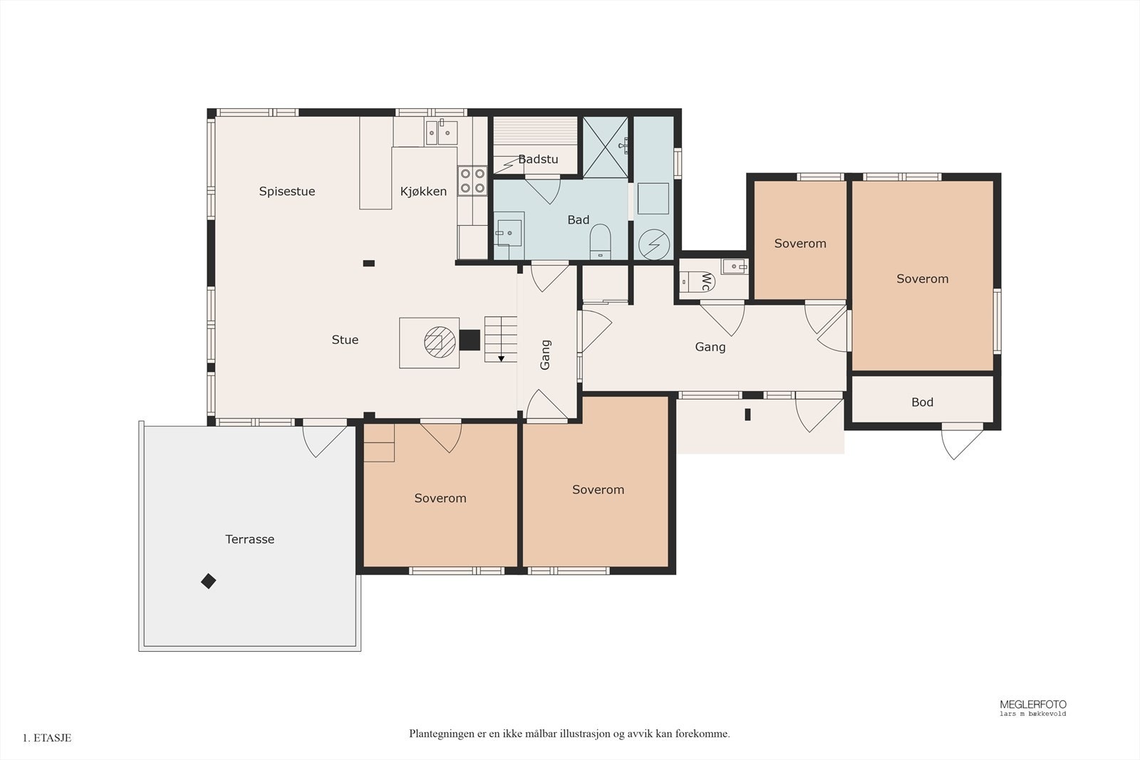 Planskisse hovedplan. Galleribilde
