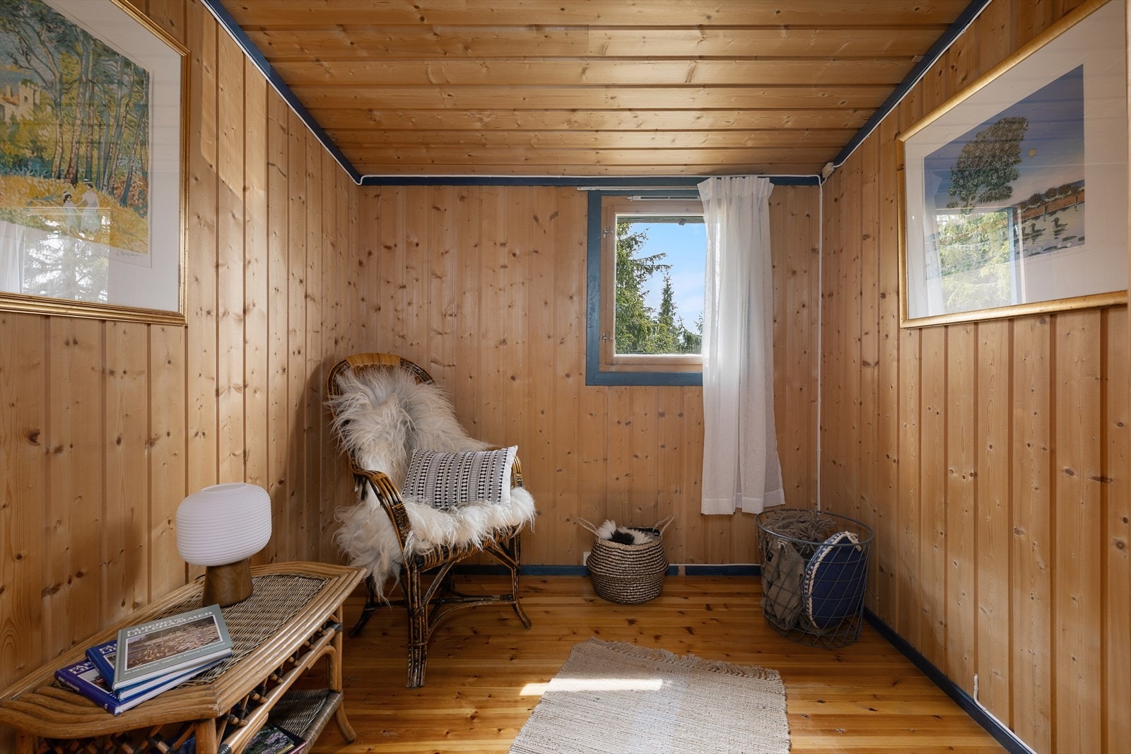 Soverom 3 i den opprinnelige delen har plass til enkeltseng eller køyeseng. Galleribilde