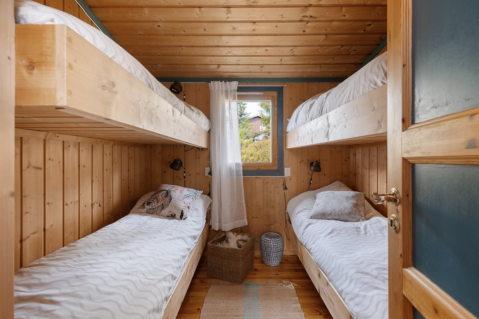 Soverom 4 har køyesenger og ligger også i den opprinnelige delen av hytta. Galleribilde