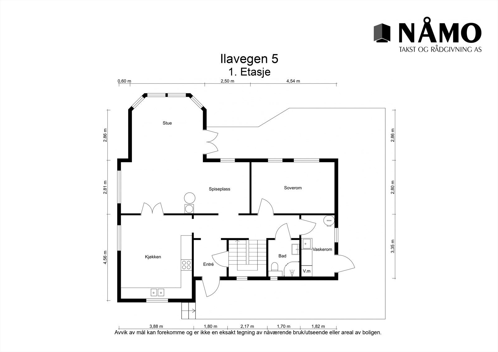 Planskisse 1. etasje. Galleribilde