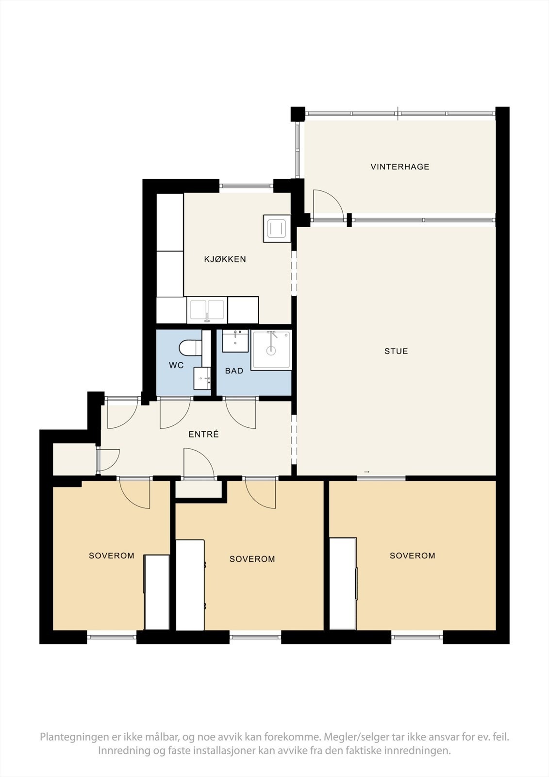 Familievennlig planløsning. Galleribilde