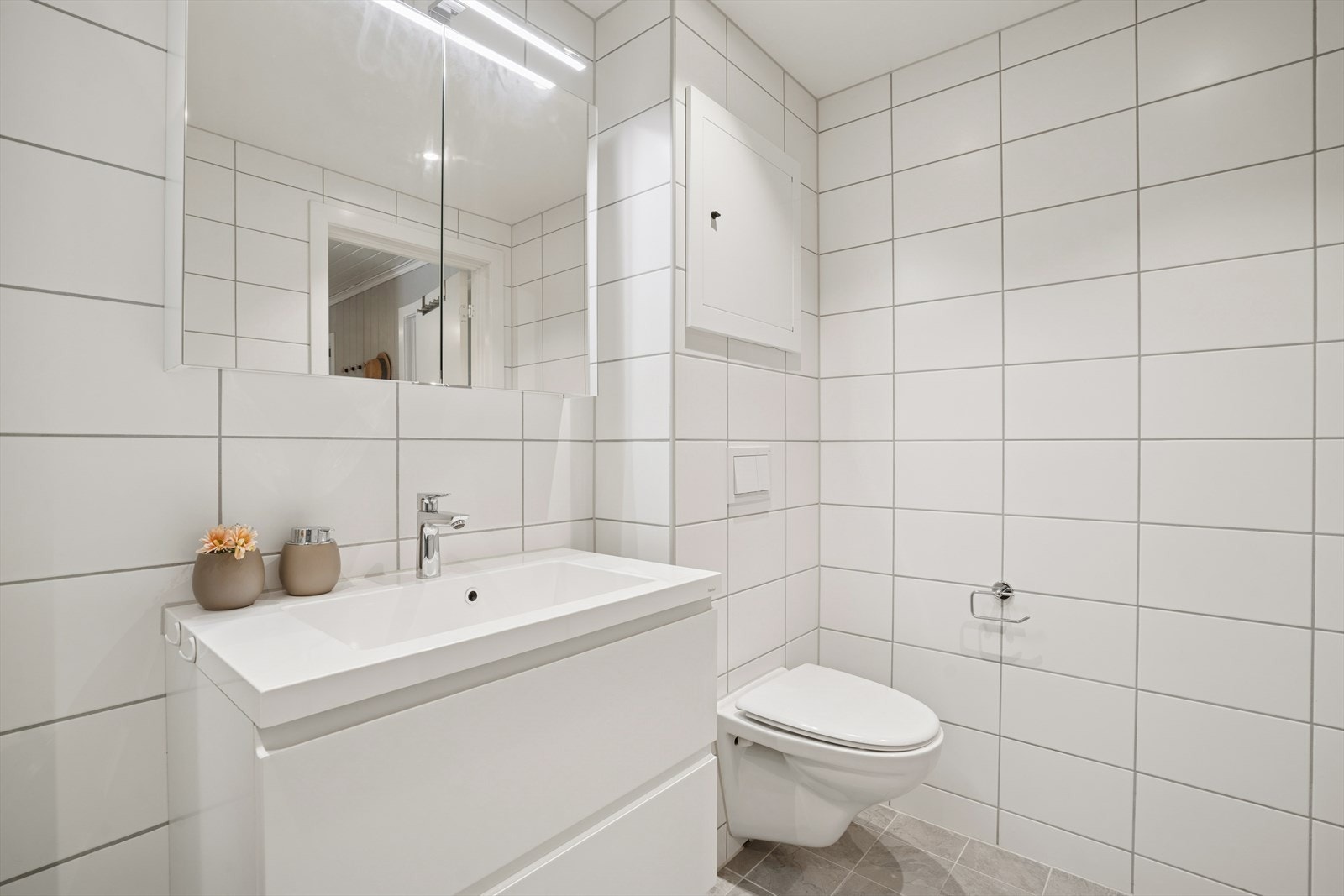 Badet ble totalrenovert i regi av borettslaget i 2019, utført av Sans Bygg AS. Galleribilde