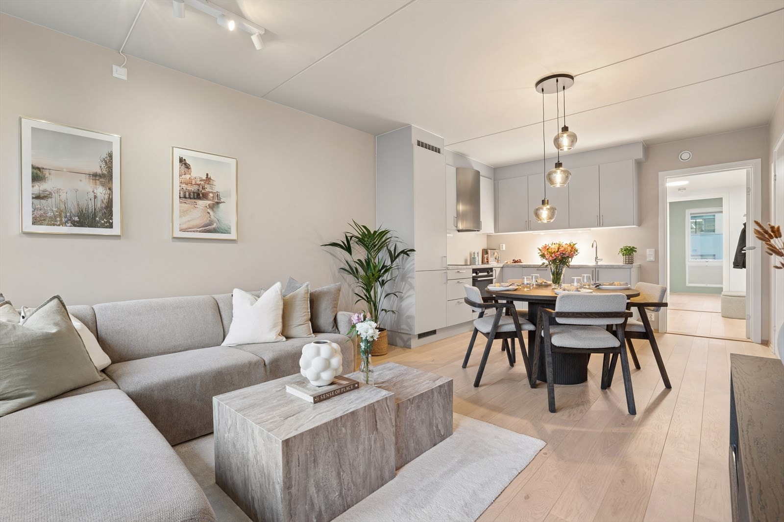 Dette er en strøken 3-roms fra byggeår 2020 med kun TG1 (ingen avvik) på tilstandsrapporten Galleribilde