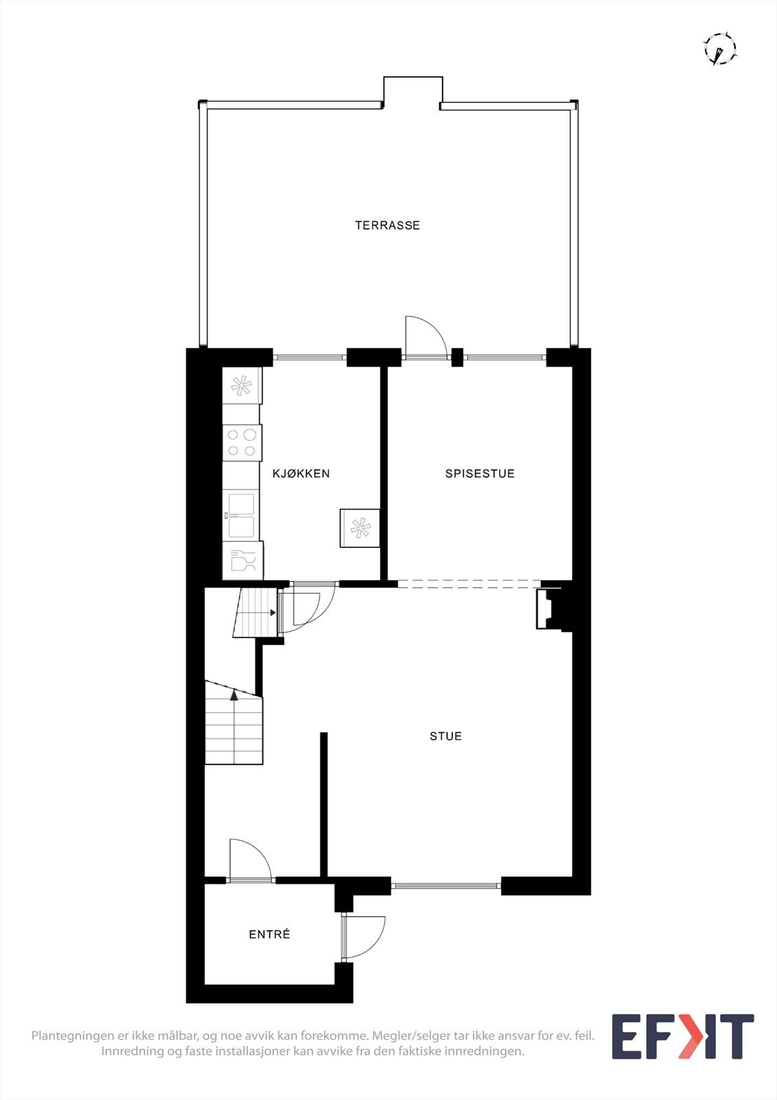 Plantegning 1. etg. Galleribilde