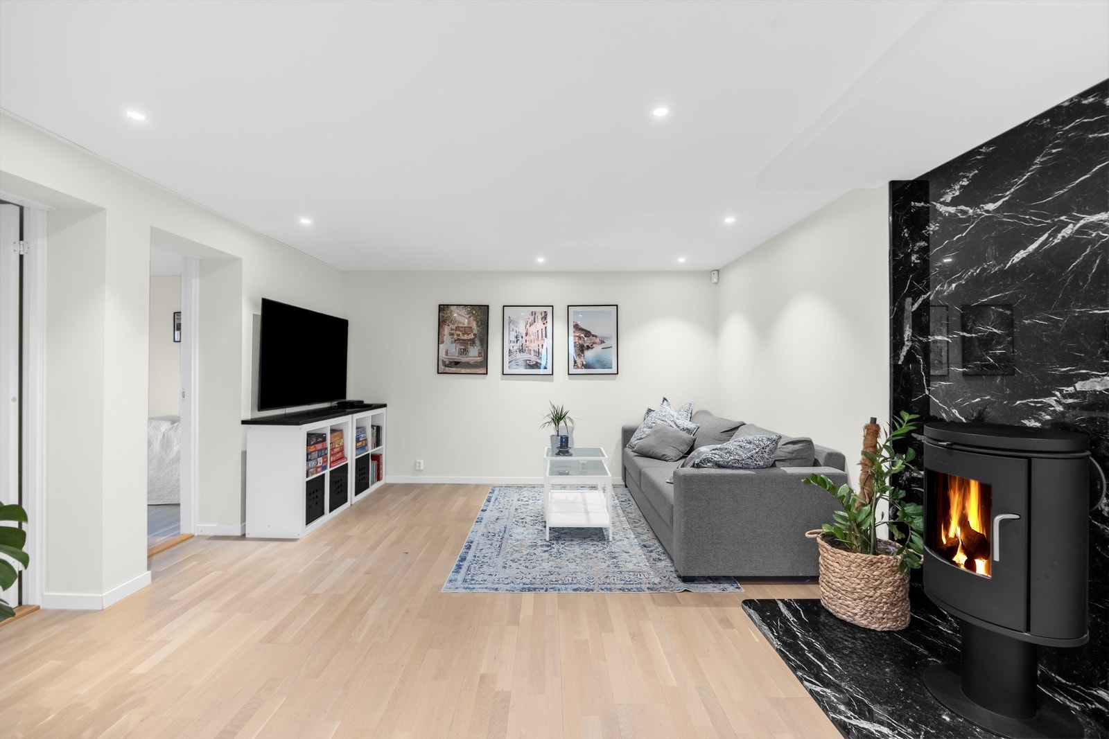 Kjellerstuen er en av to stuer, ideelt for familier med barn. Galleribilde