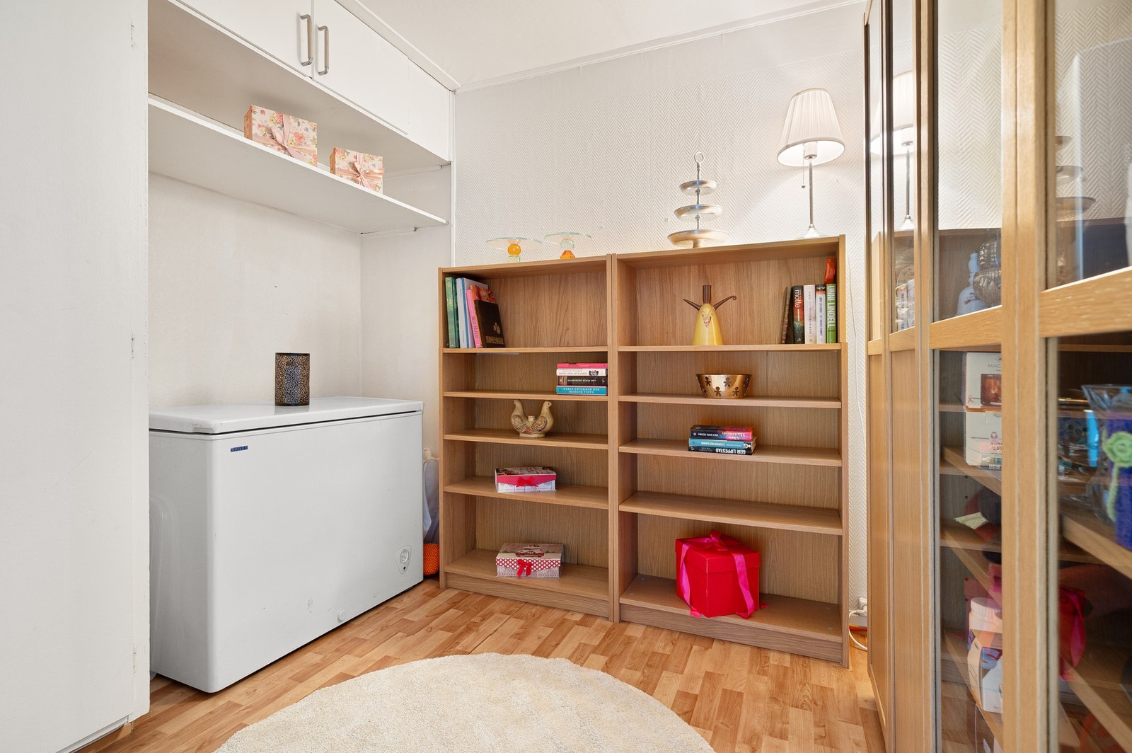 Dersom man ønsker et større soverom kan veggen enkelt fjernes. Galleribilde