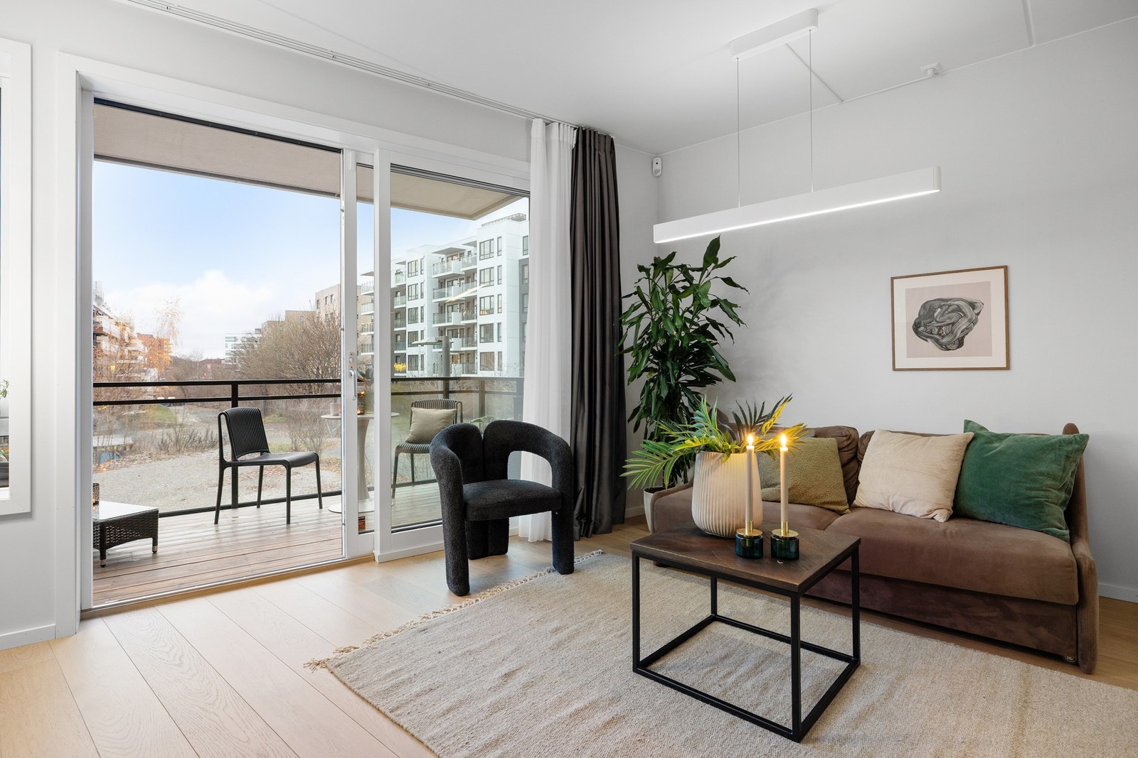 Rommets takhøyde på 2,60 meter gir en ekstra luftig følelse Galleribilde