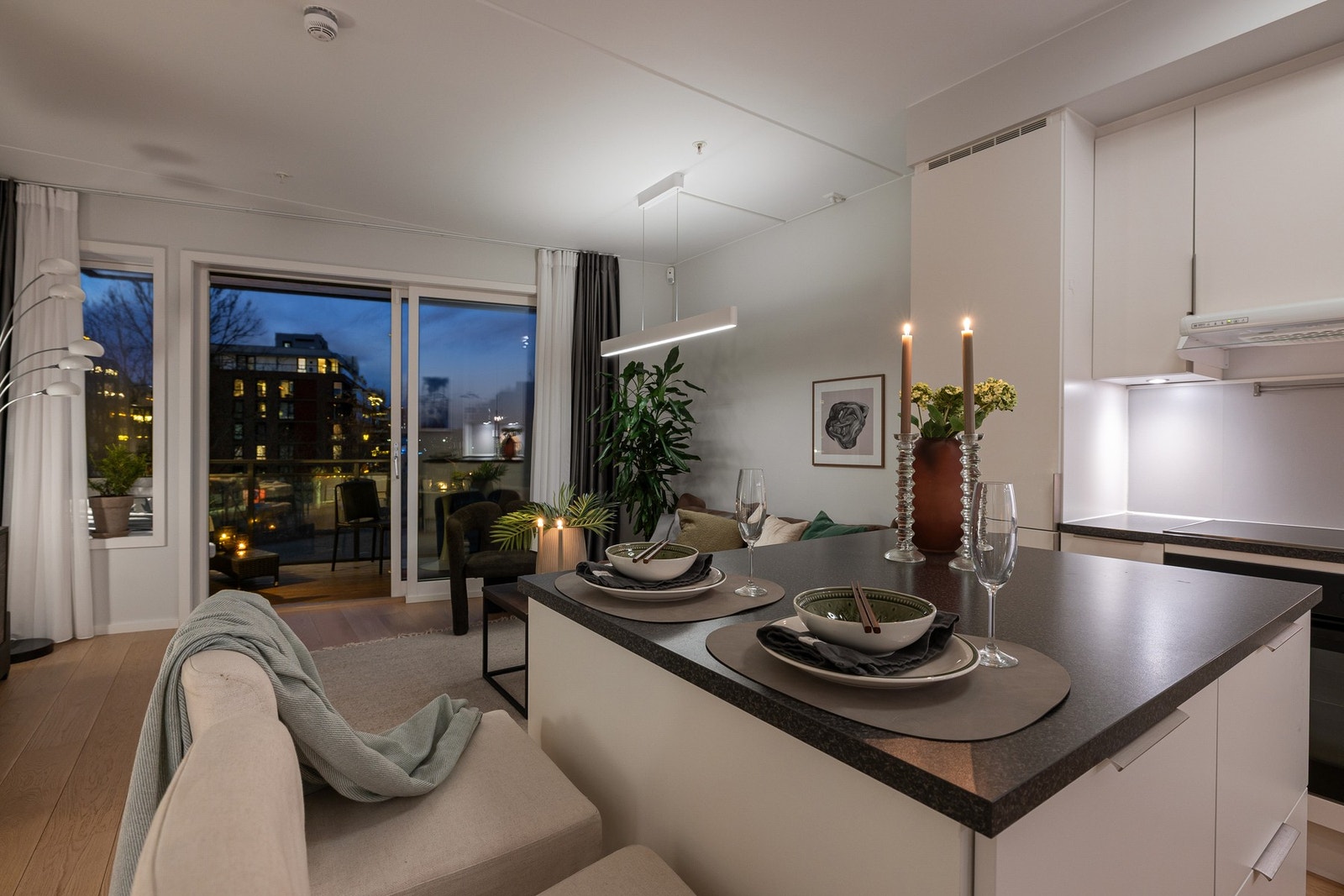 Lun kveldsstemning Galleribilde