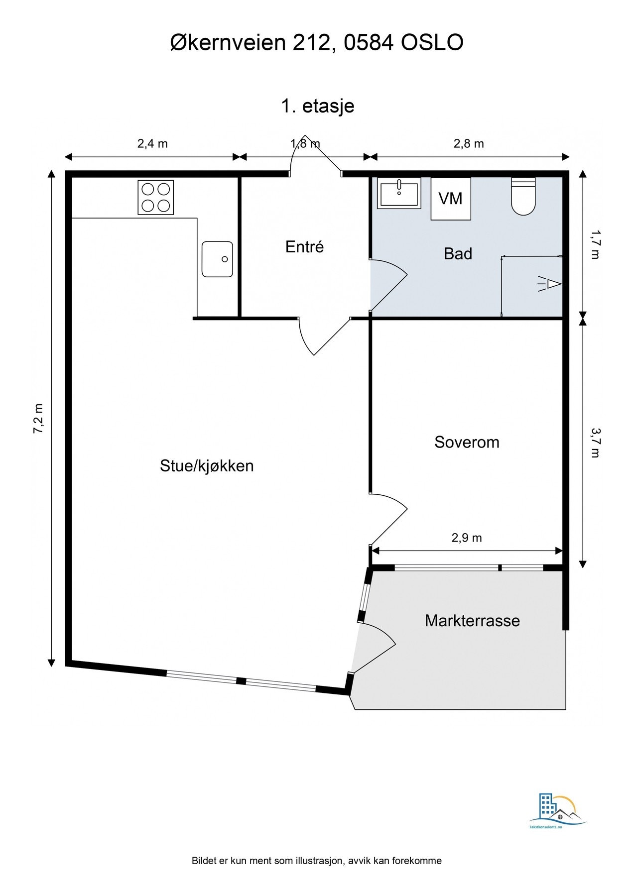 - Plantegning. Disponibel kjellerbod på ca. 5kvm - Galleribilde