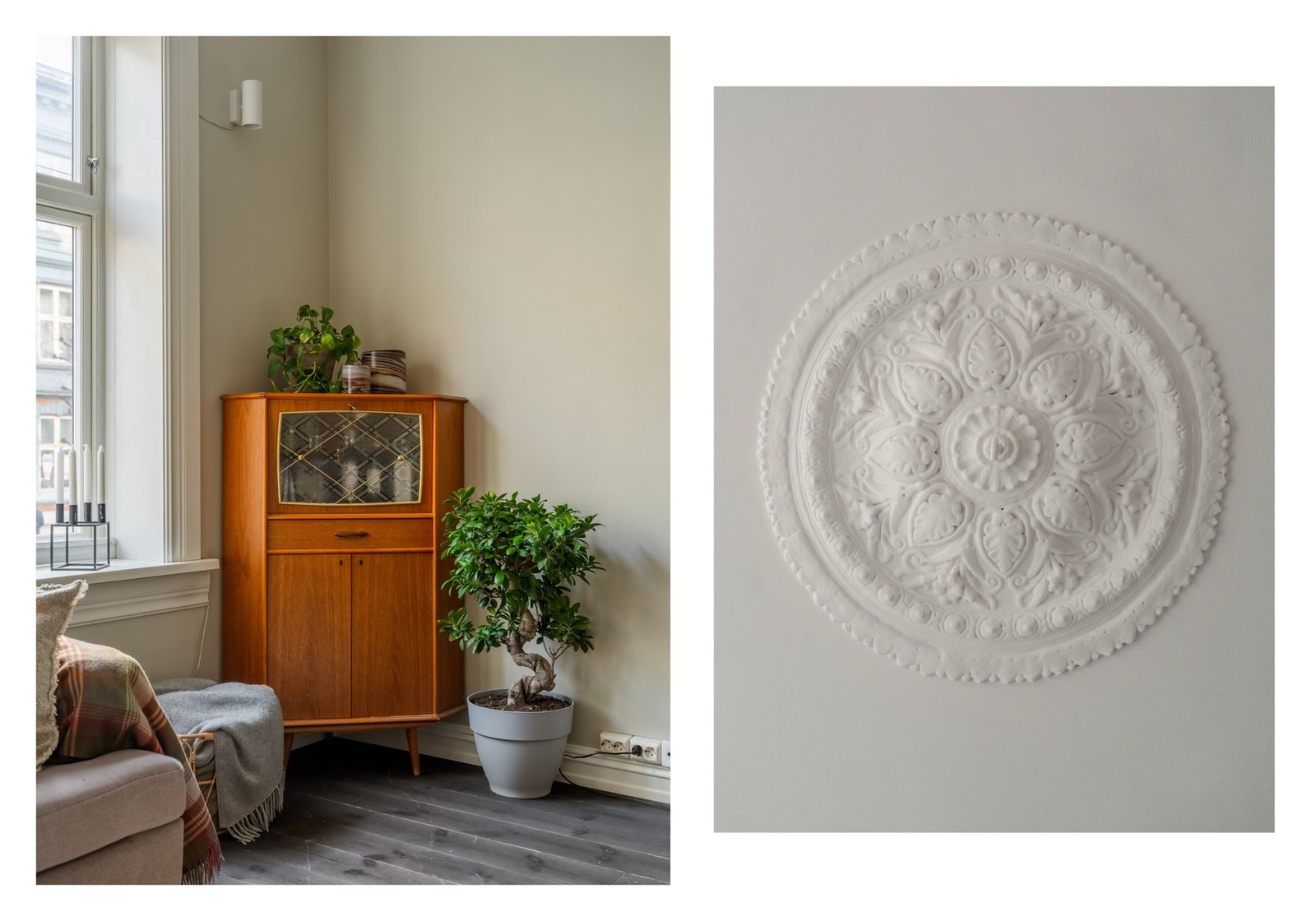 Dette er en klassisk og pen 3-roms leilighet med mange verdifulle detaljer, slik som rosett og stukkatur. Denne kommer du til å like! Galleribilde