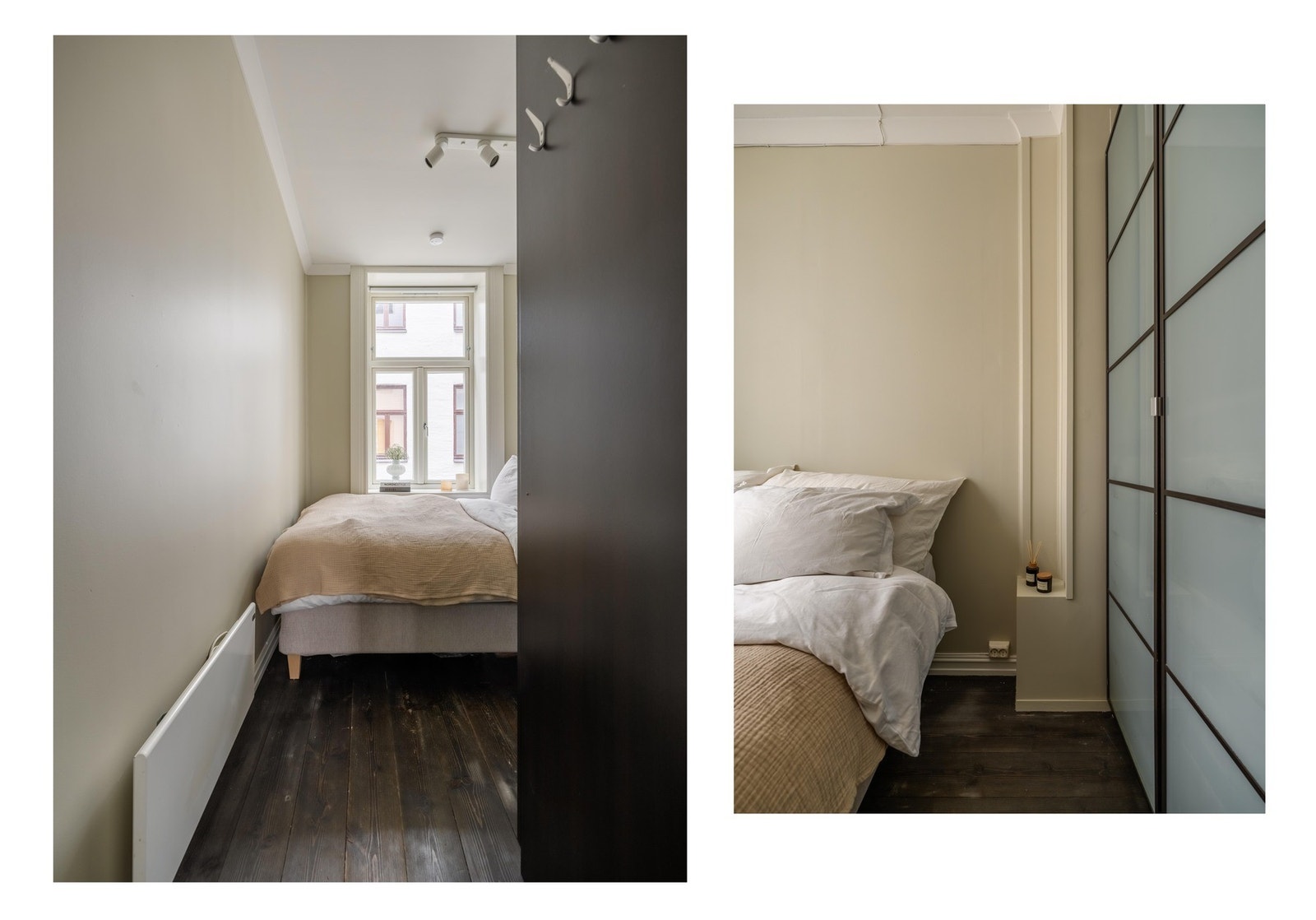 Det fungerer ypperlig som barnerom, gjesterom eller kontor. Sengen som er avbildet er 150 cm bred. Det er i tillegg god plass til garderobeskap. Galleribilde