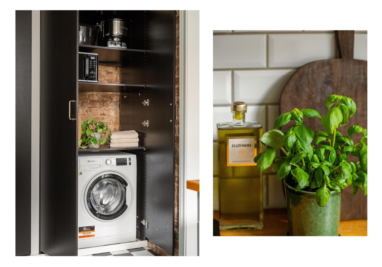 Det er dessuten plass og opplegg til vaskemaskin. Smart, ikke sant? Galleribilde