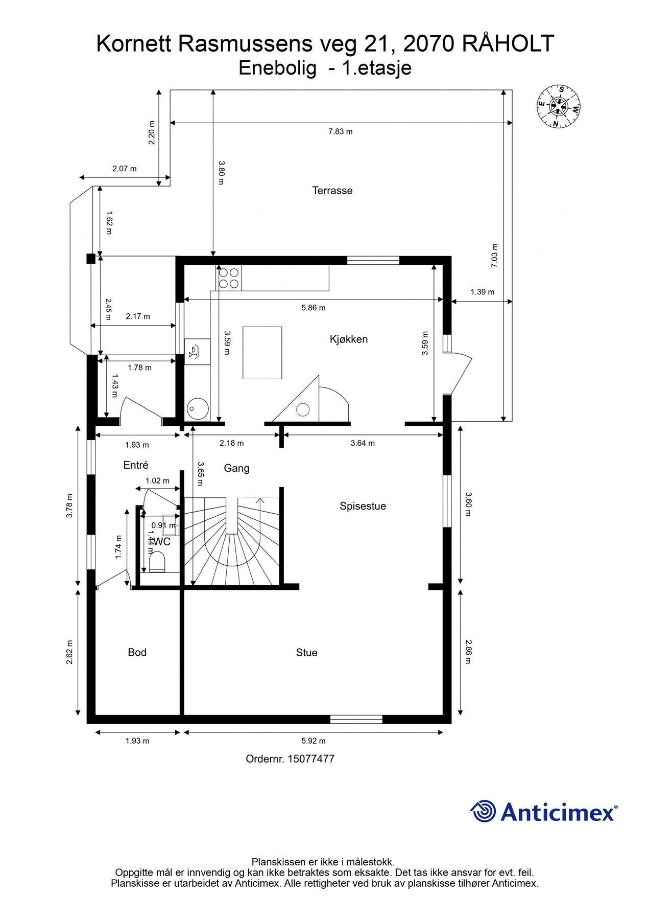 Plantegning 1. etasje. Galleribilde