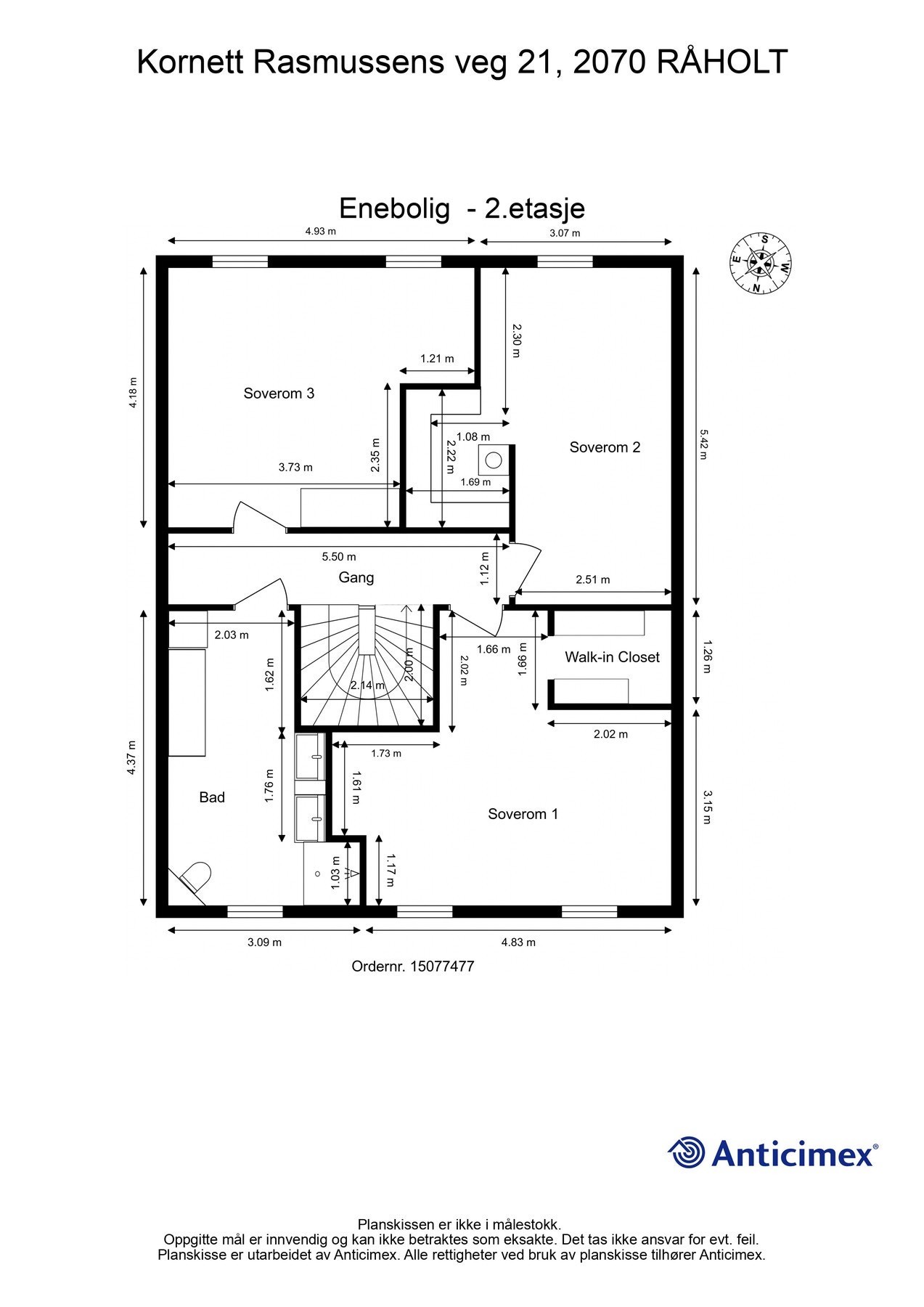 Plantegning 2. etasje. Galleribilde