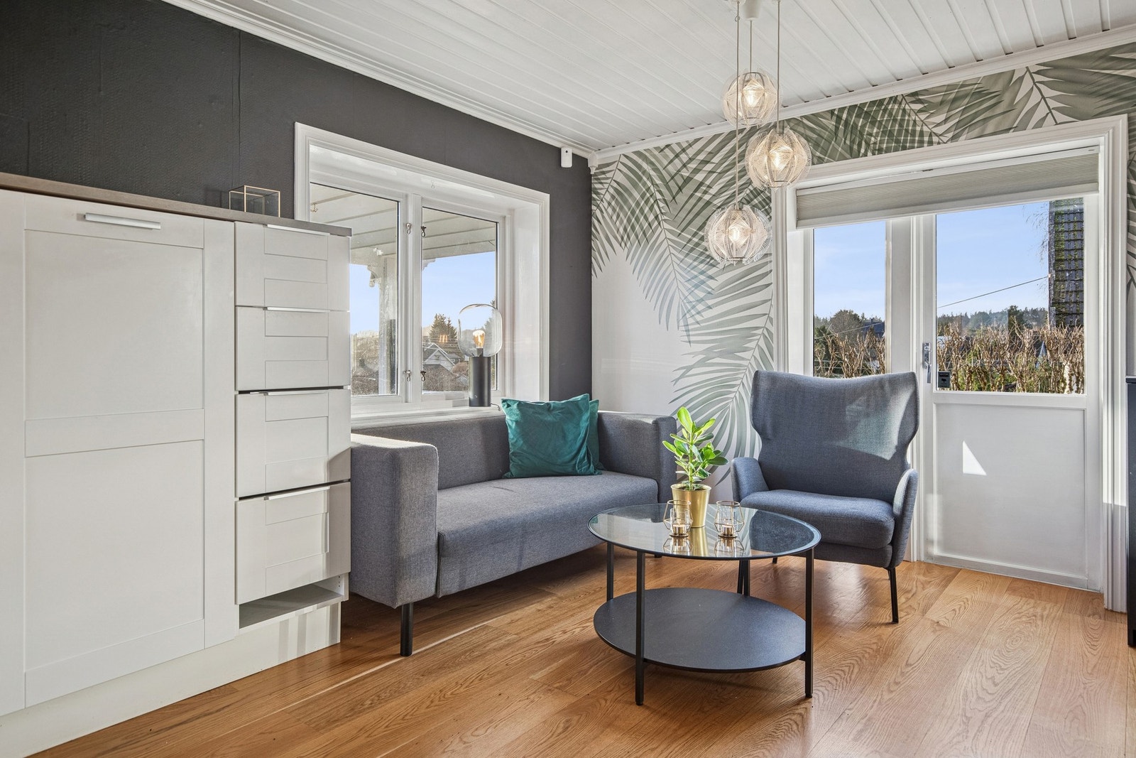 Det er også en liten sofa-/lesekrok tilknyttet kjøkkenet. Galleribilde