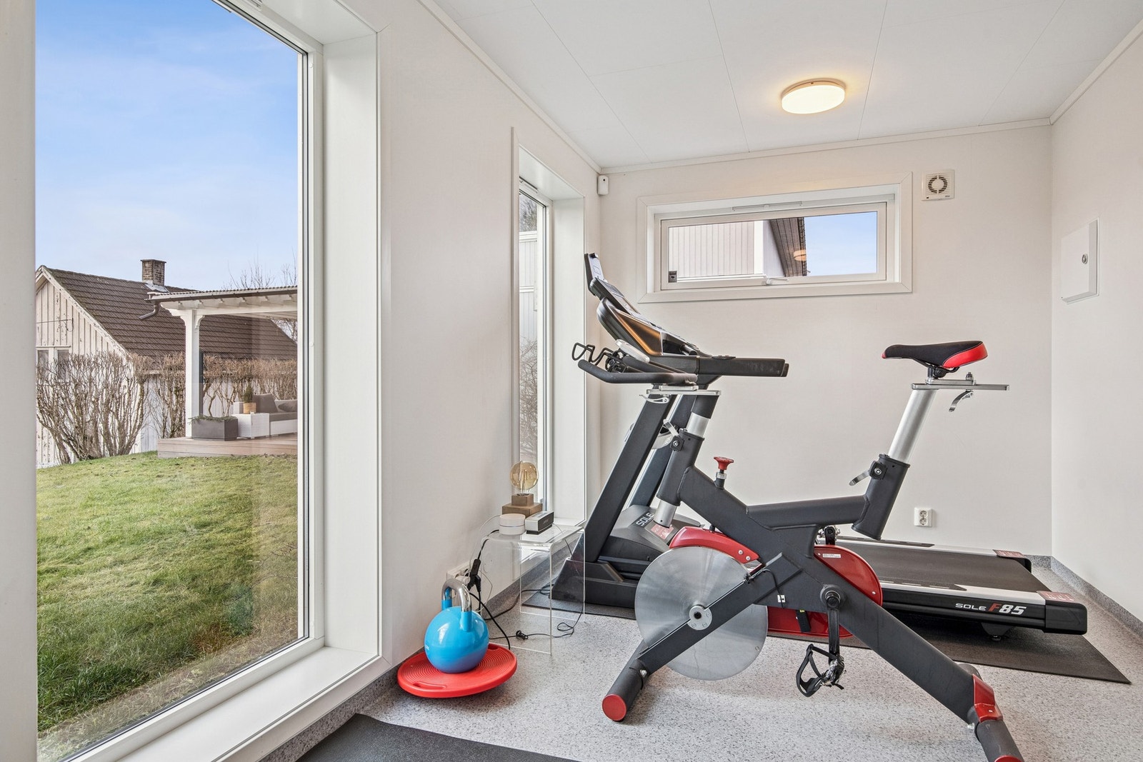 Annekset brukes i dag som treningsrom. Galleribilde