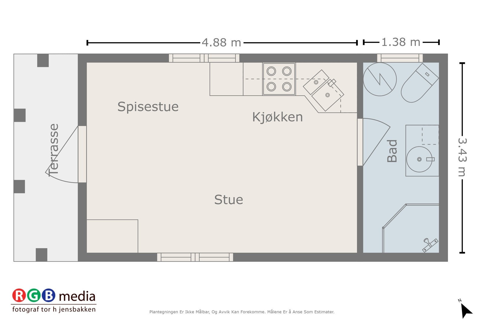 Plantegning anneks Galleribilde