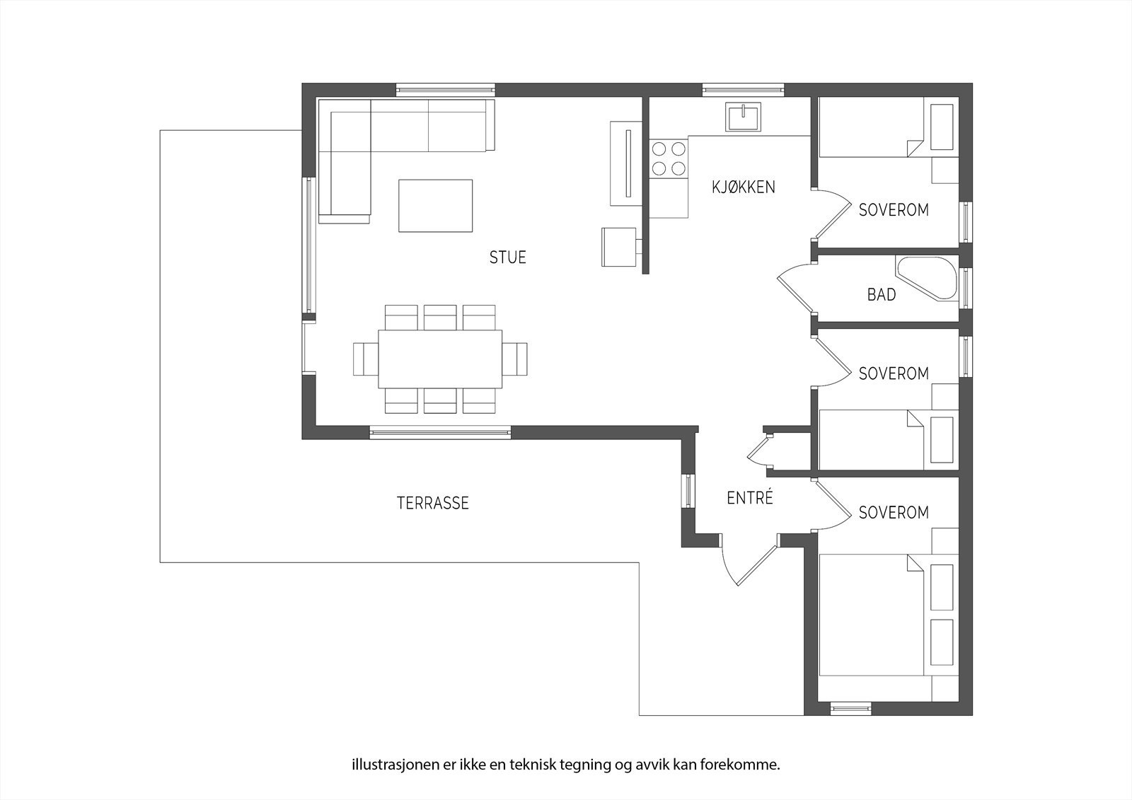 Plantegning Galleribilde