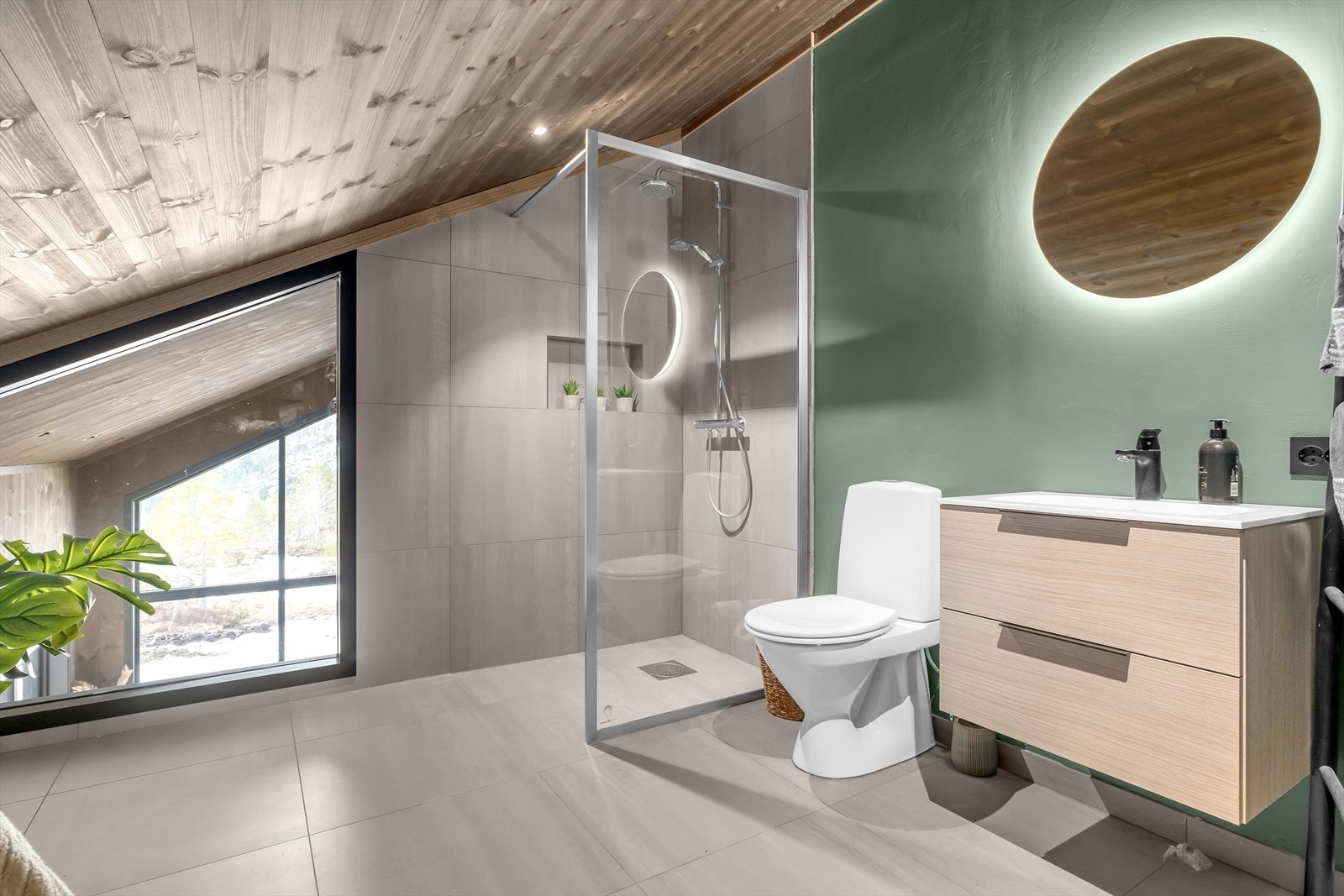 Her kan man nyte utsikten fra badekaret. Galleribilde