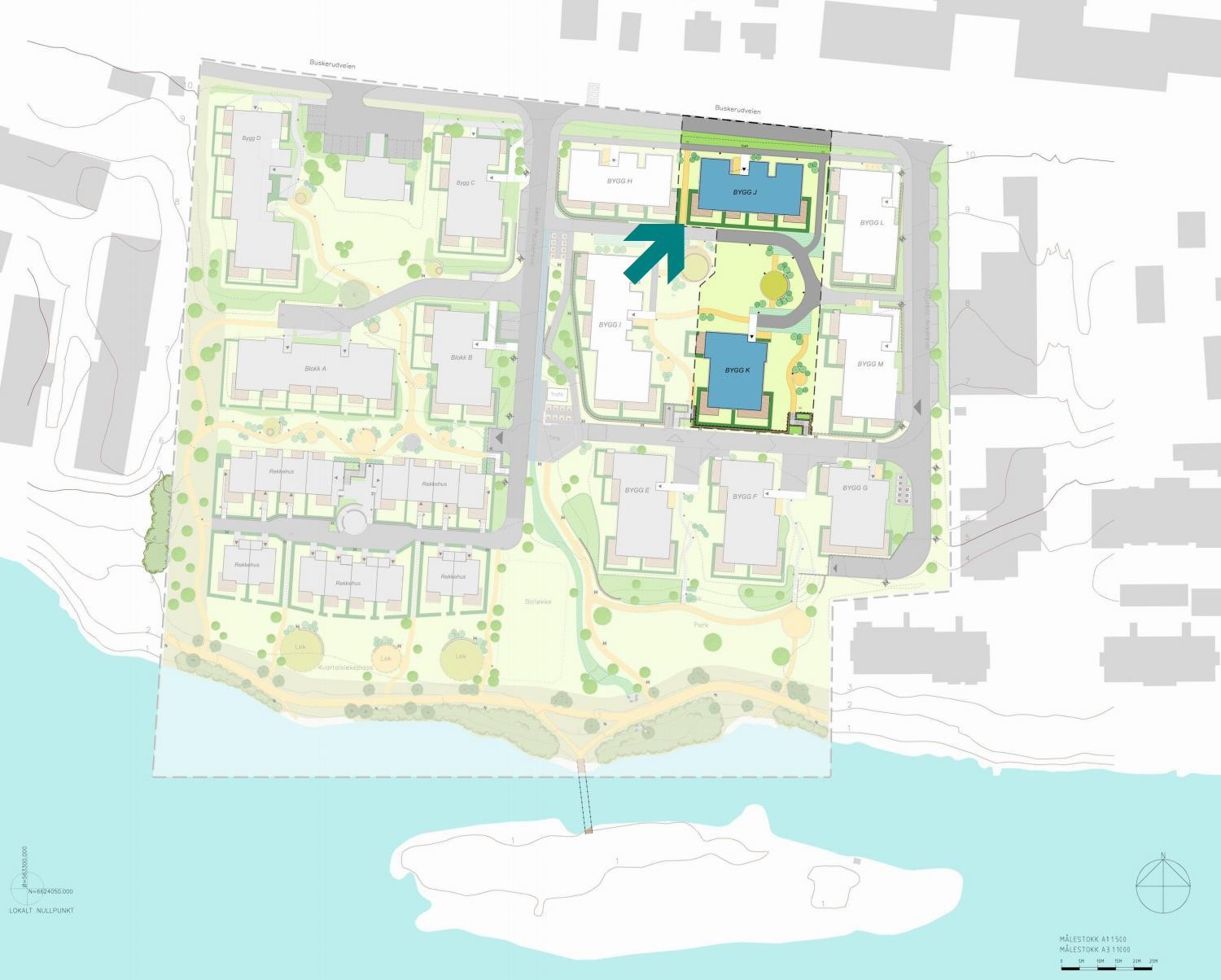 Leiligheten har en gunstig plassering ved stort grøntområde | lettvindt og praktisk med heis rett utenfor direkte til garasje og sportsbod Galleribilde