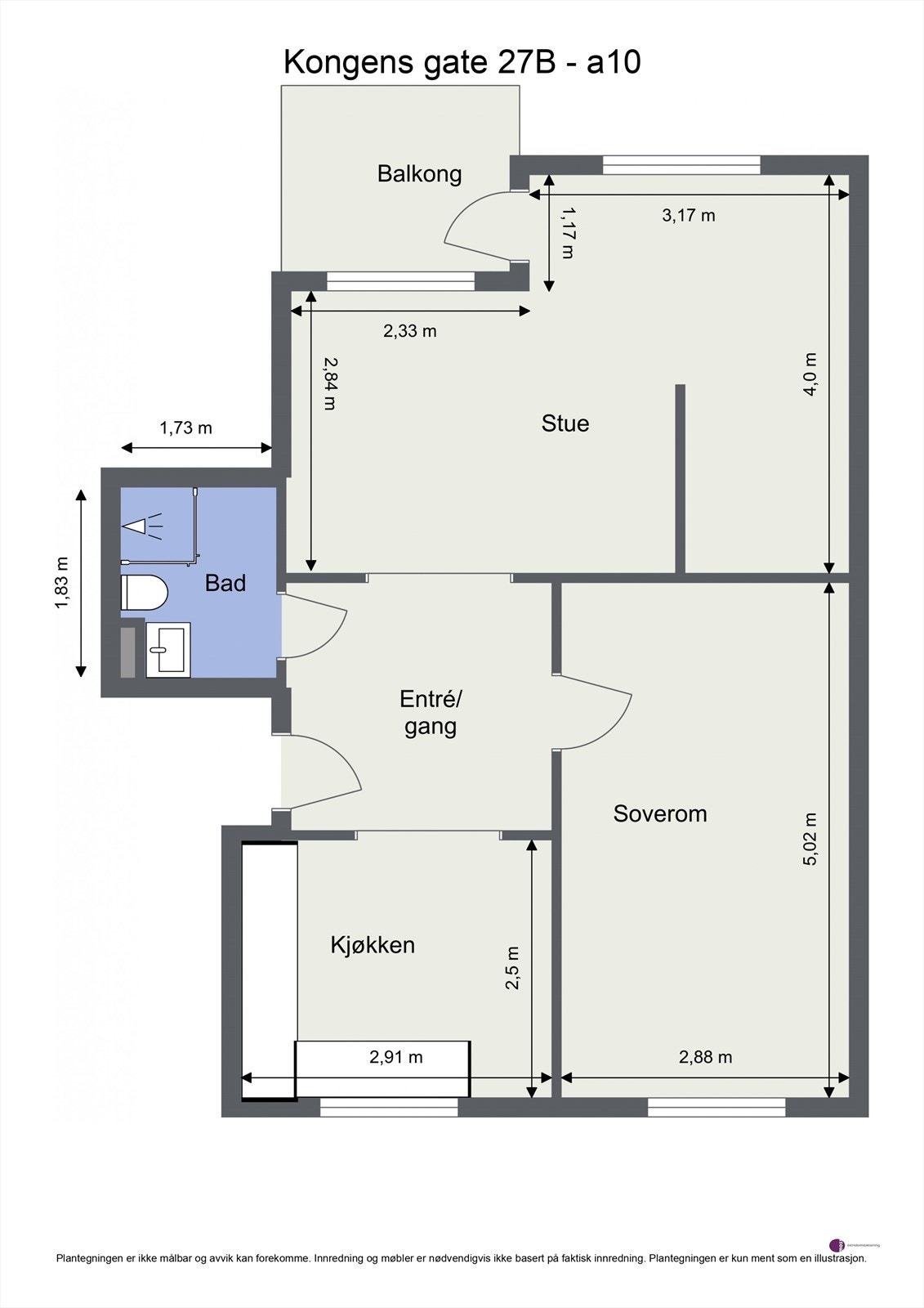Plantegning 3. etasje. Galleribilde