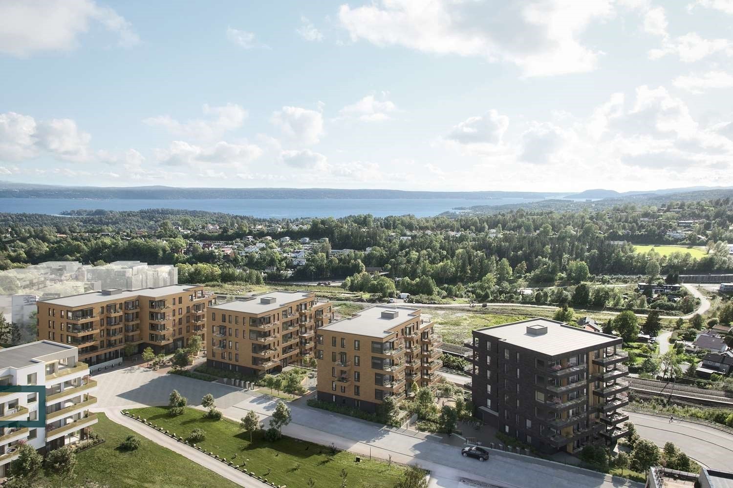 3-roms i 4. etg. m/ca. 13,5 kvm balkong. Omtrentlig plassering. Galleribilde