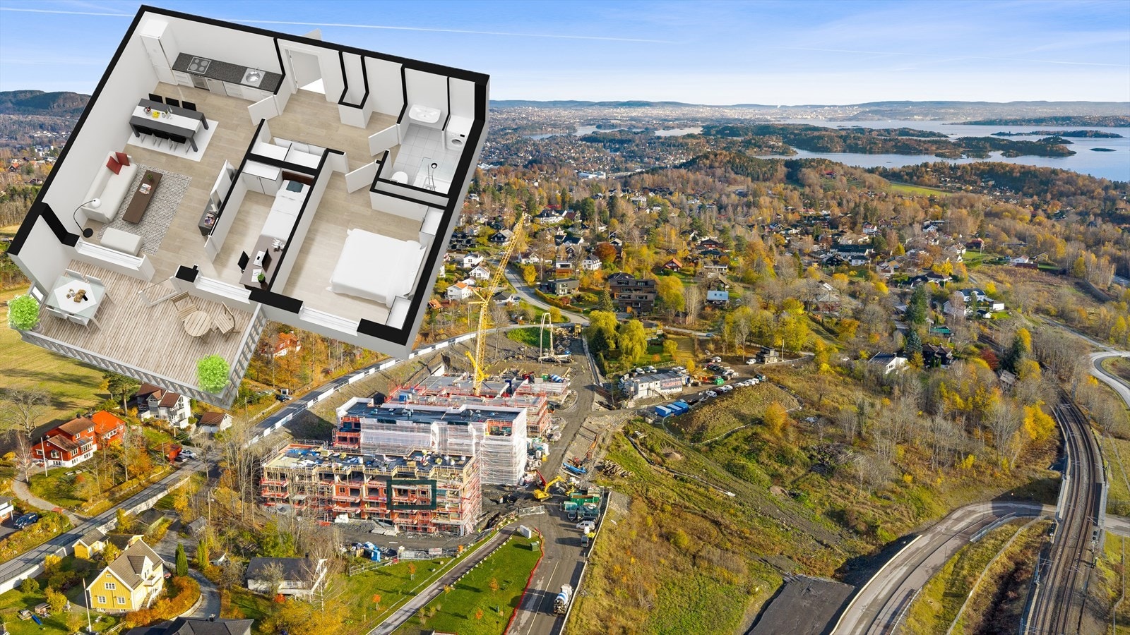 Pen 3-roms i 4. etg. Fin intern beliggenhet. Omtrentlig plassering. Avvik vil forekomme. Galleribilde