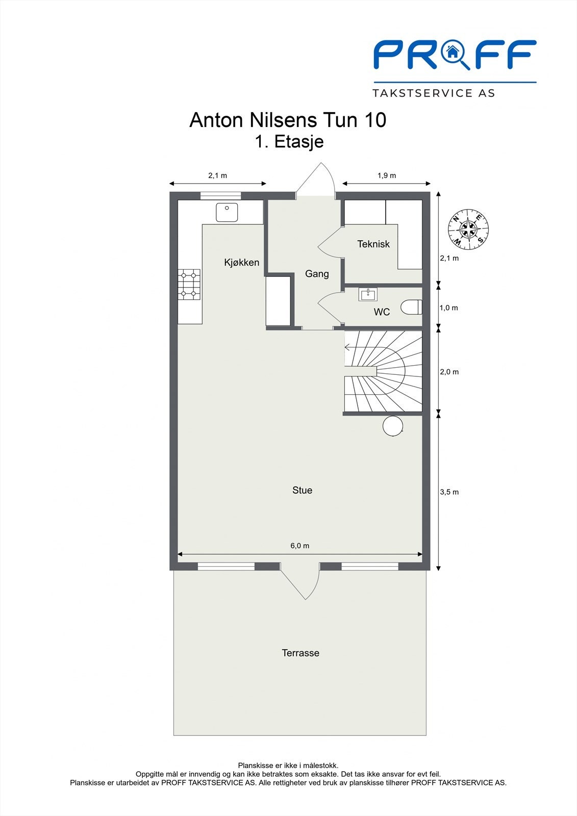Plantegning 1. etasje Galleribilde