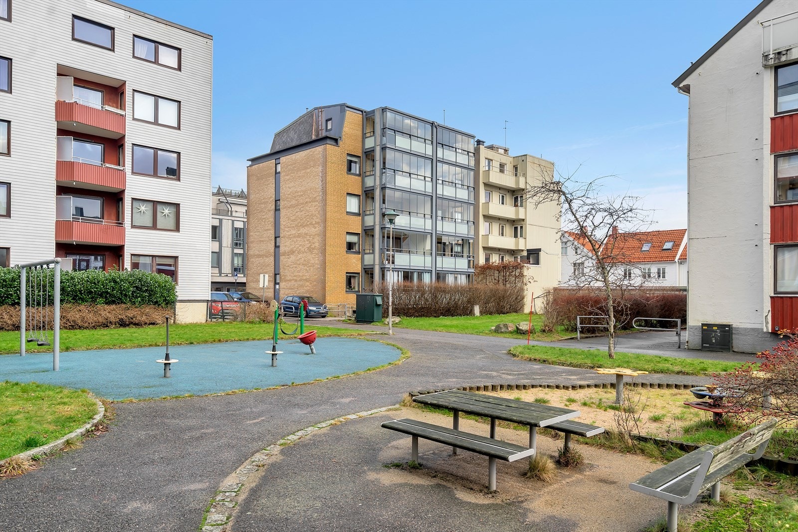 Fasade bak Galleribilde