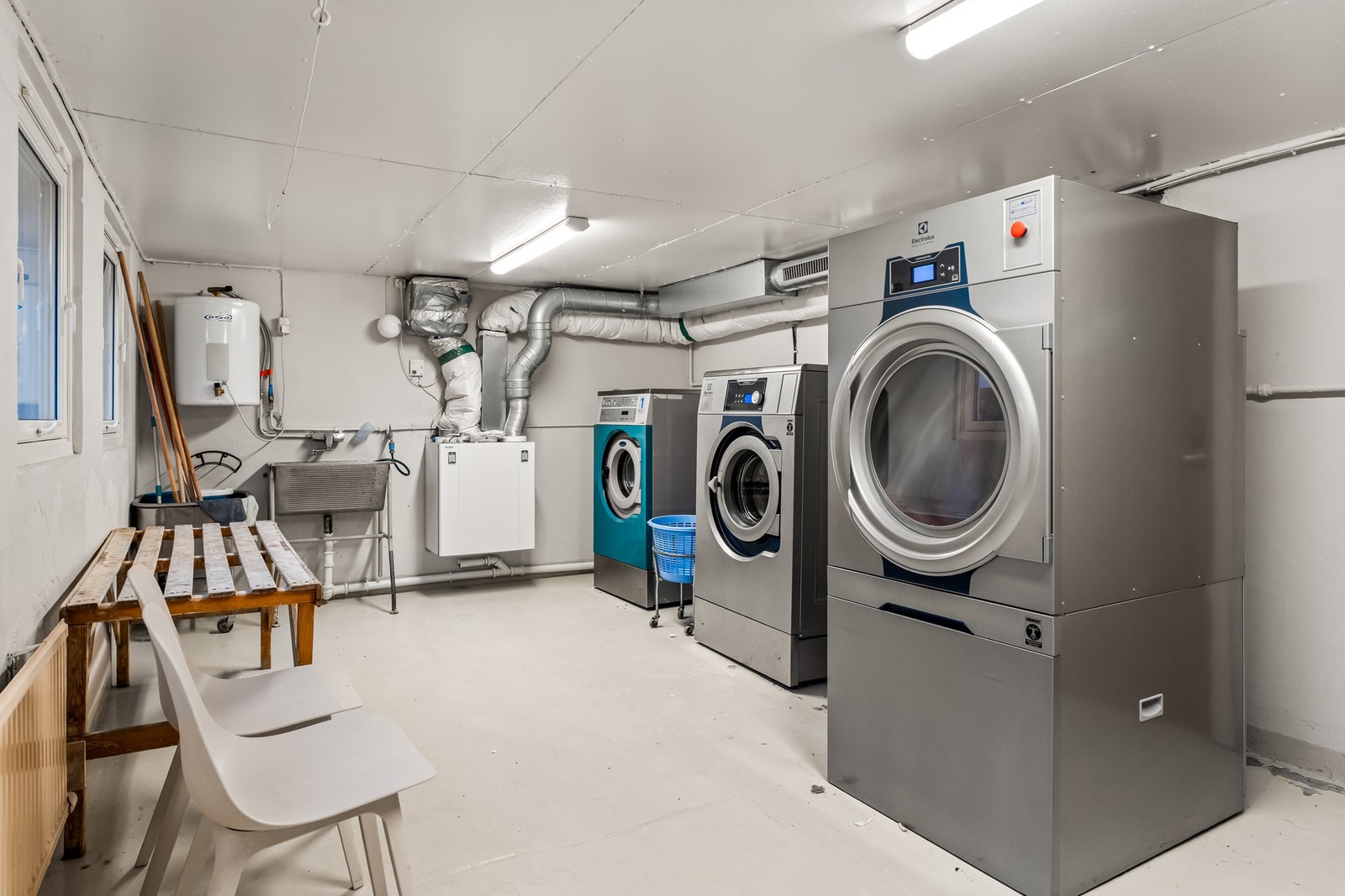 Det er fellesvaskeri i bygget. Galleribilde