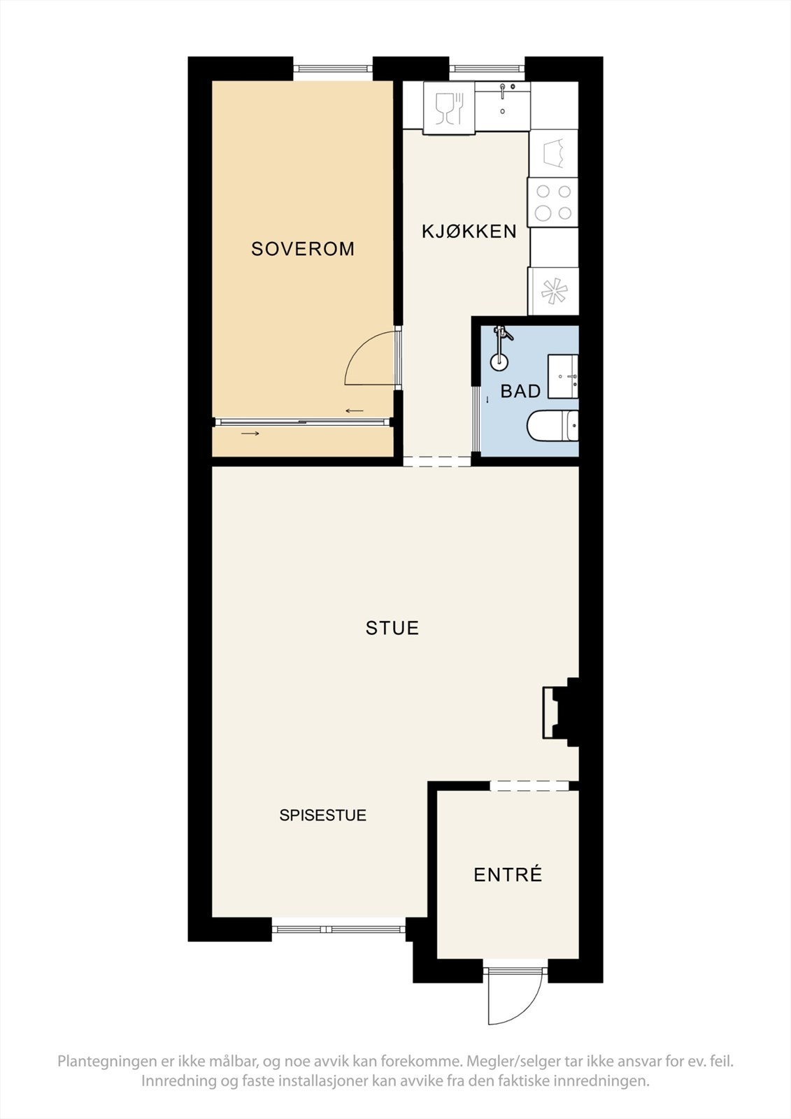 Plantegning av leiligheten. Galleribilde