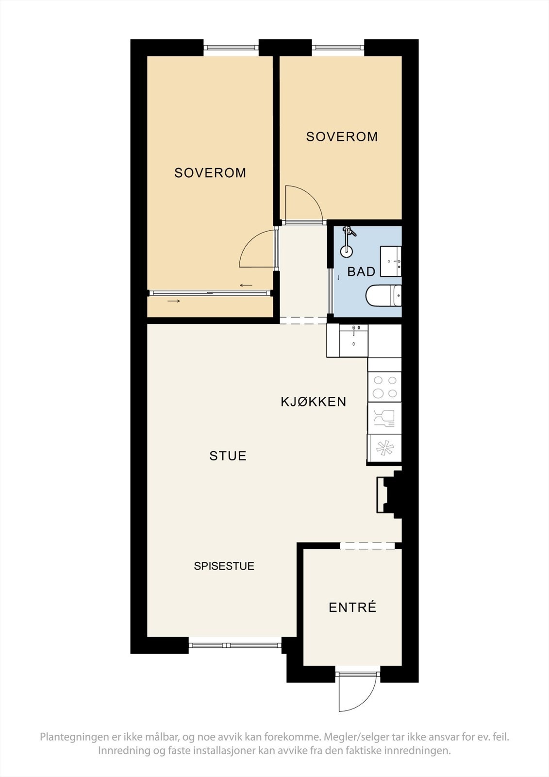 Alternativ plantegning. Galleribilde