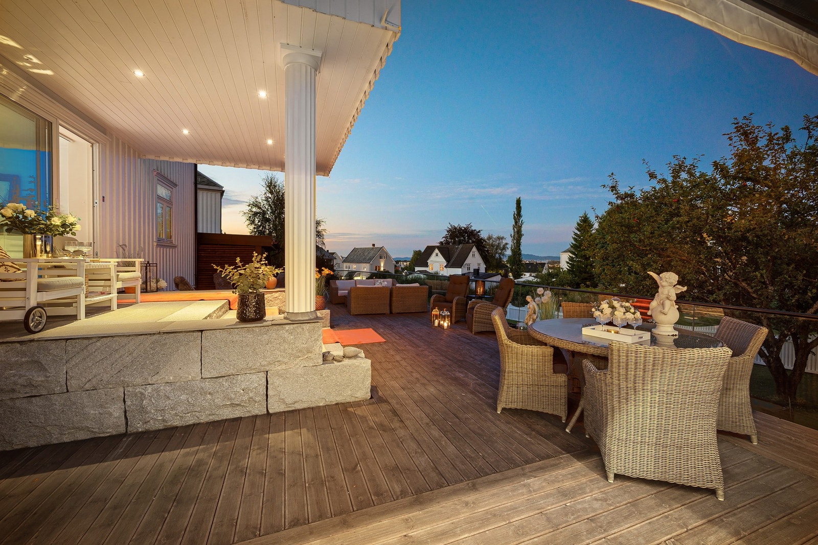 Bakhagen byr på en herlig atmosfære med utsikt, grønne omgivelser og romslige soner. Galleribilde