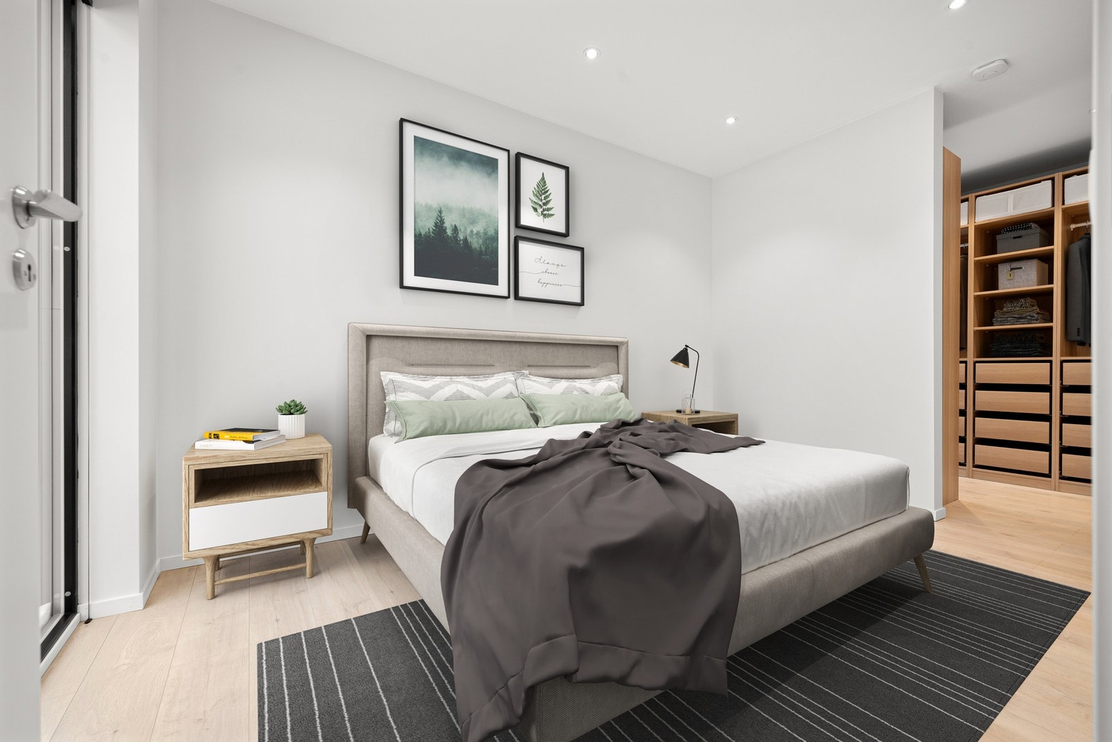 Hovedsoverom med tilhørende walk-in Galleribilde