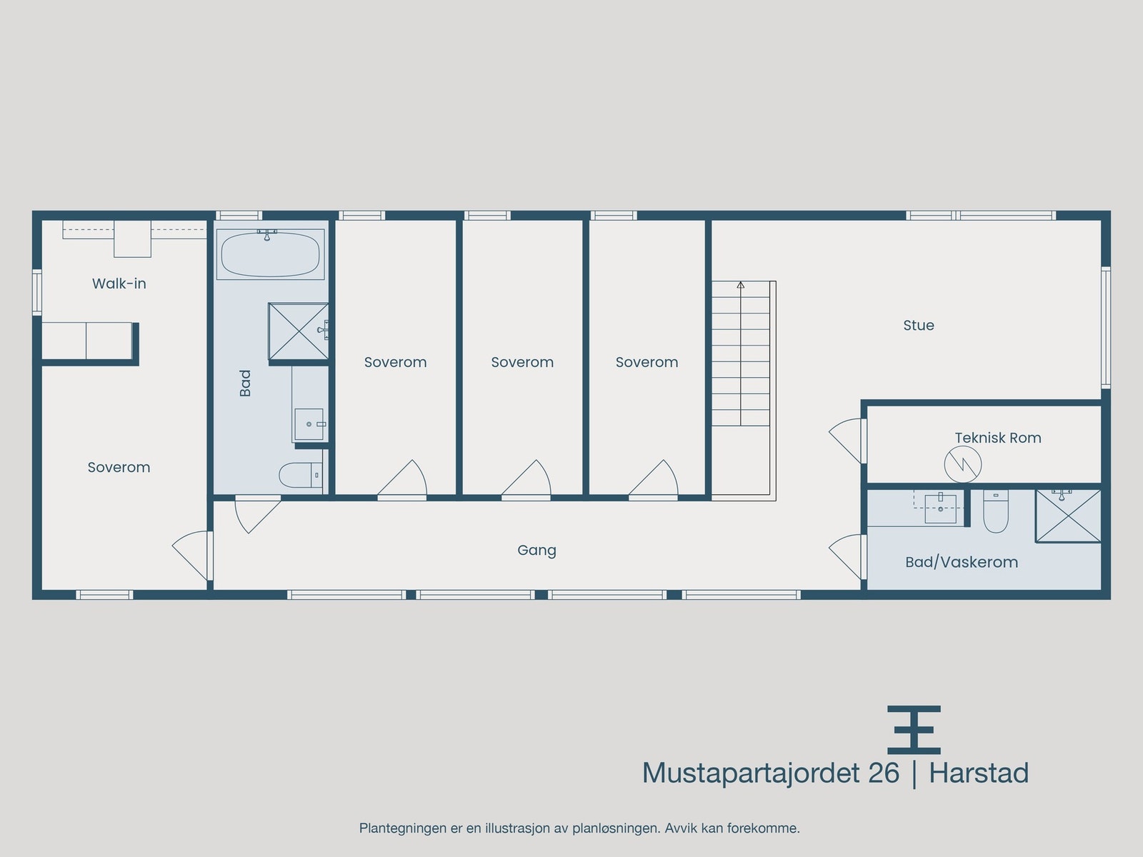 Plantegning 2. etasje Galleribilde