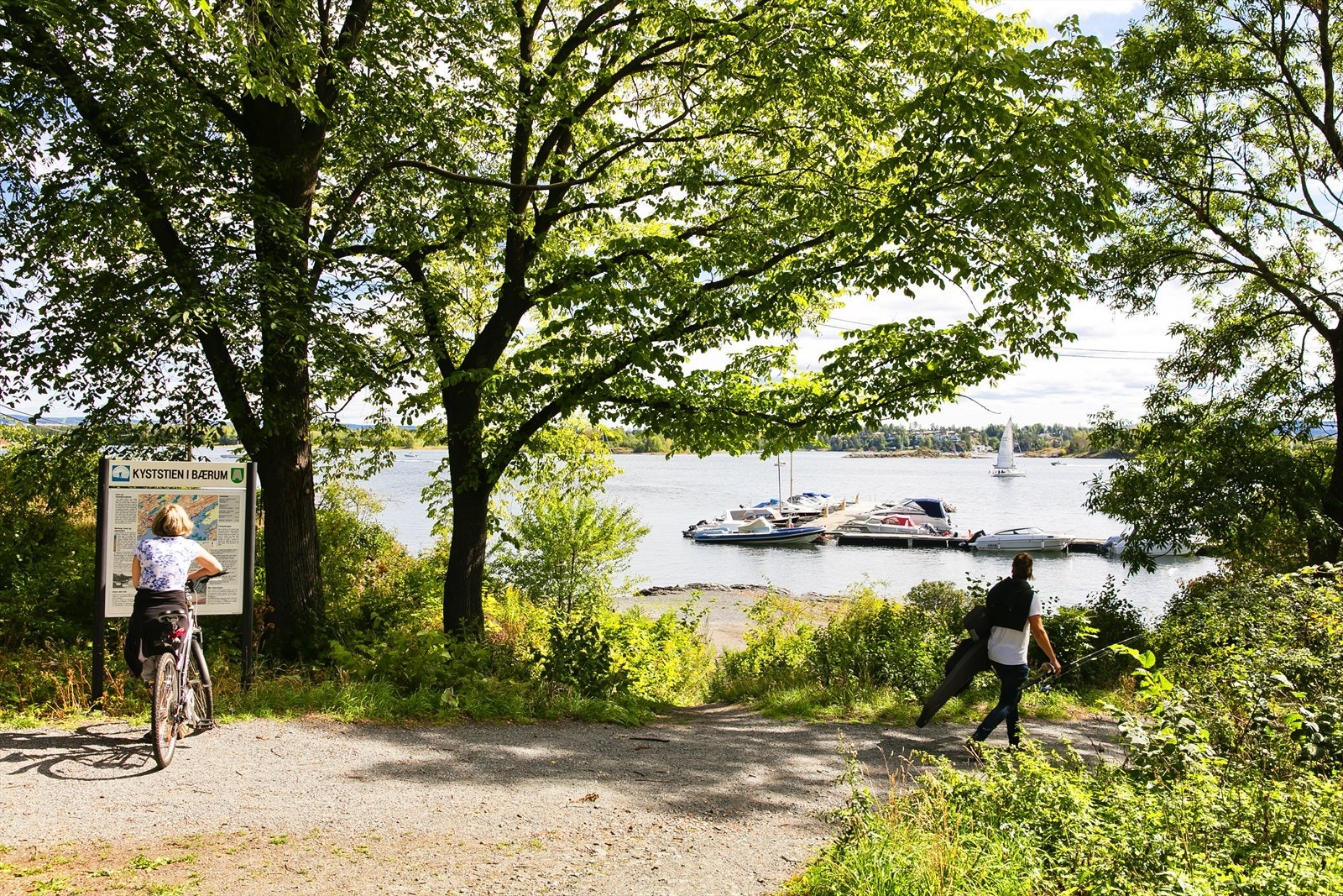 Benytt deg av kyststien i Bærum. Galleribilde