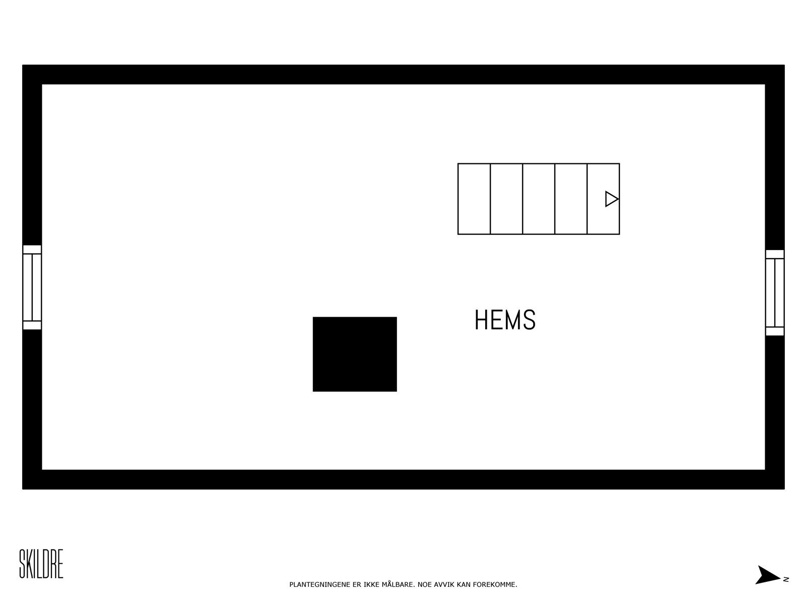 Plantegning hemsetasje Galleribilde