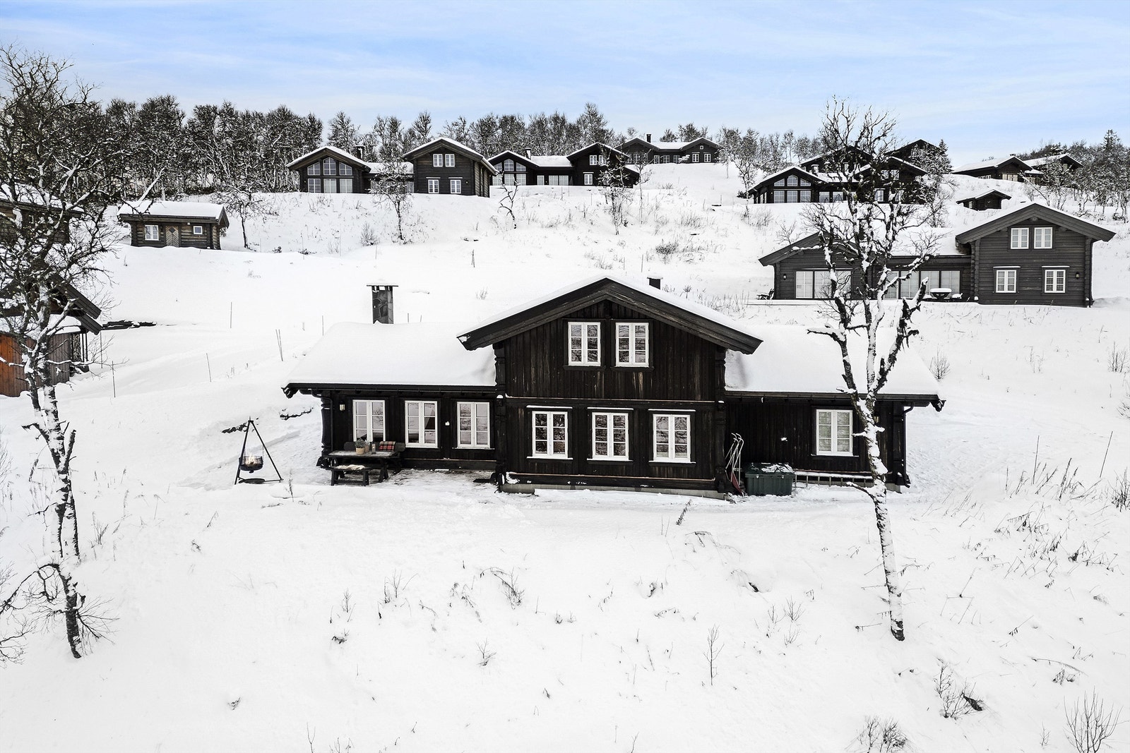 Hytta er oppført av kvalitetsleverandøren Flatdal Handlaft. Foto: Christian Thorsbye Galleribilde