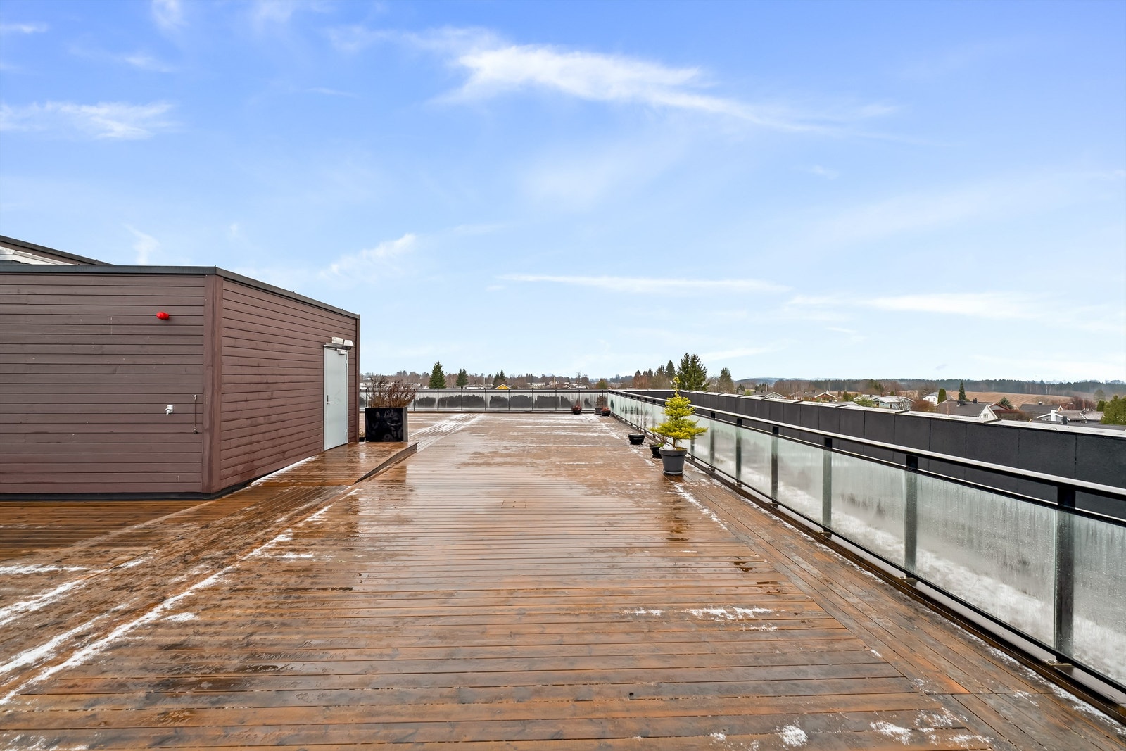 Flott felles takterrasse. Galleribilde