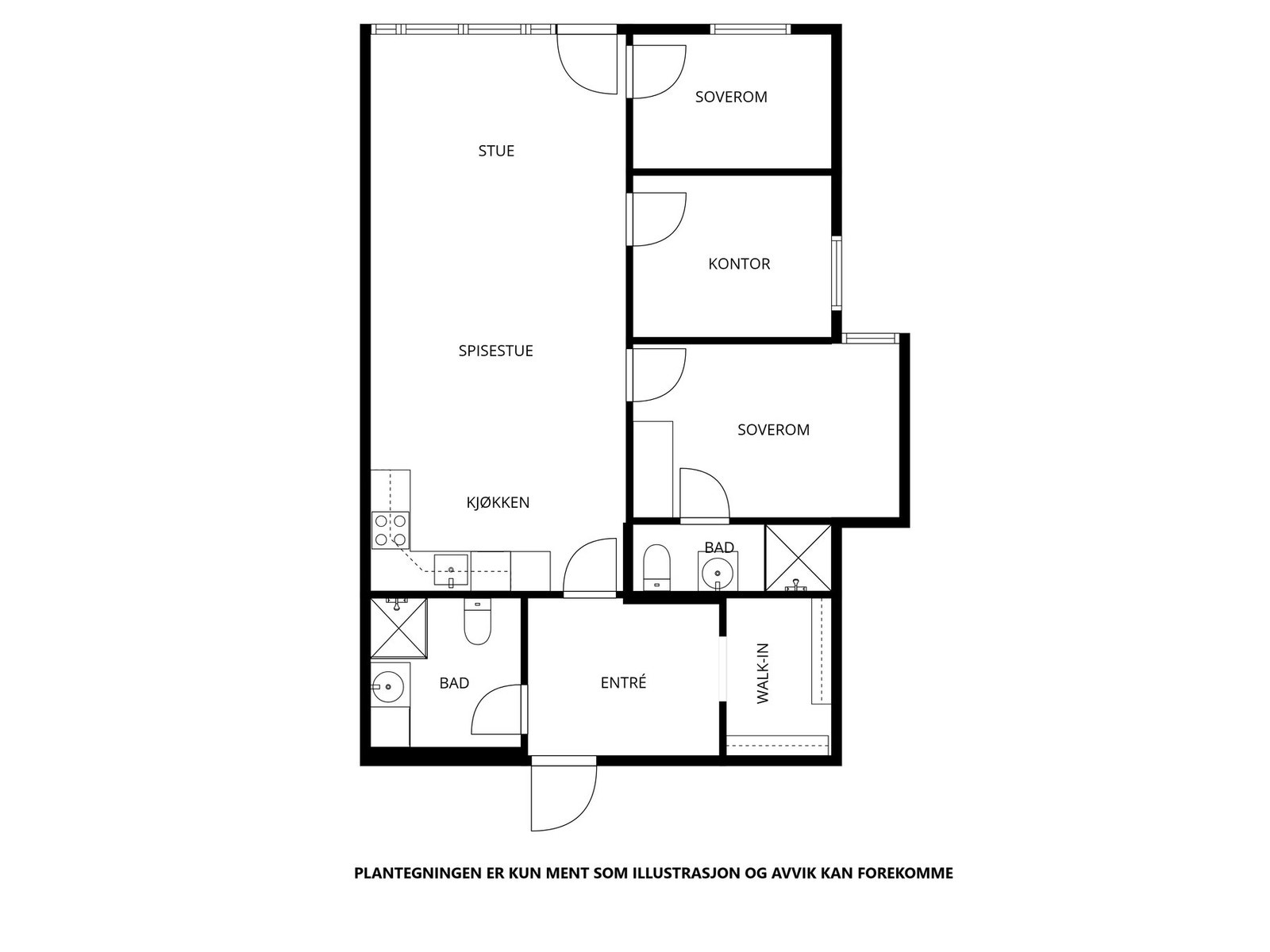 Plantegning Stølstunet 101 Galleribilde