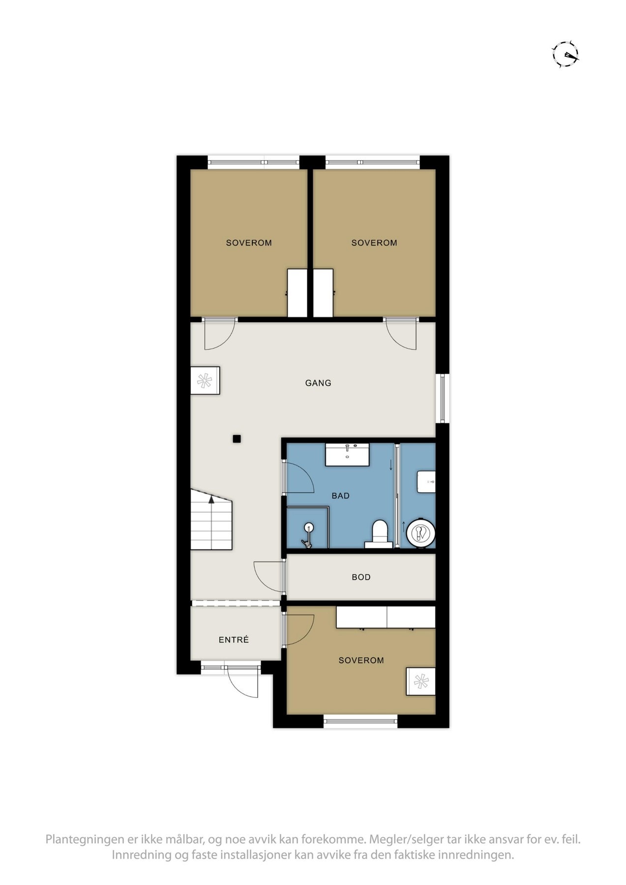 Planskisse over 1.etasje. Galleribilde