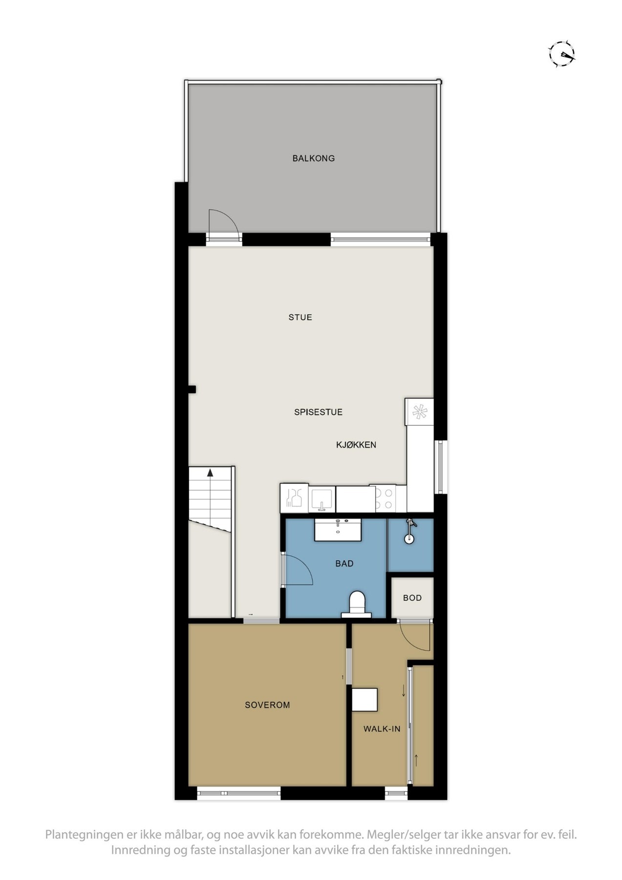 Planskisse over 2.etasje. Galleribilde