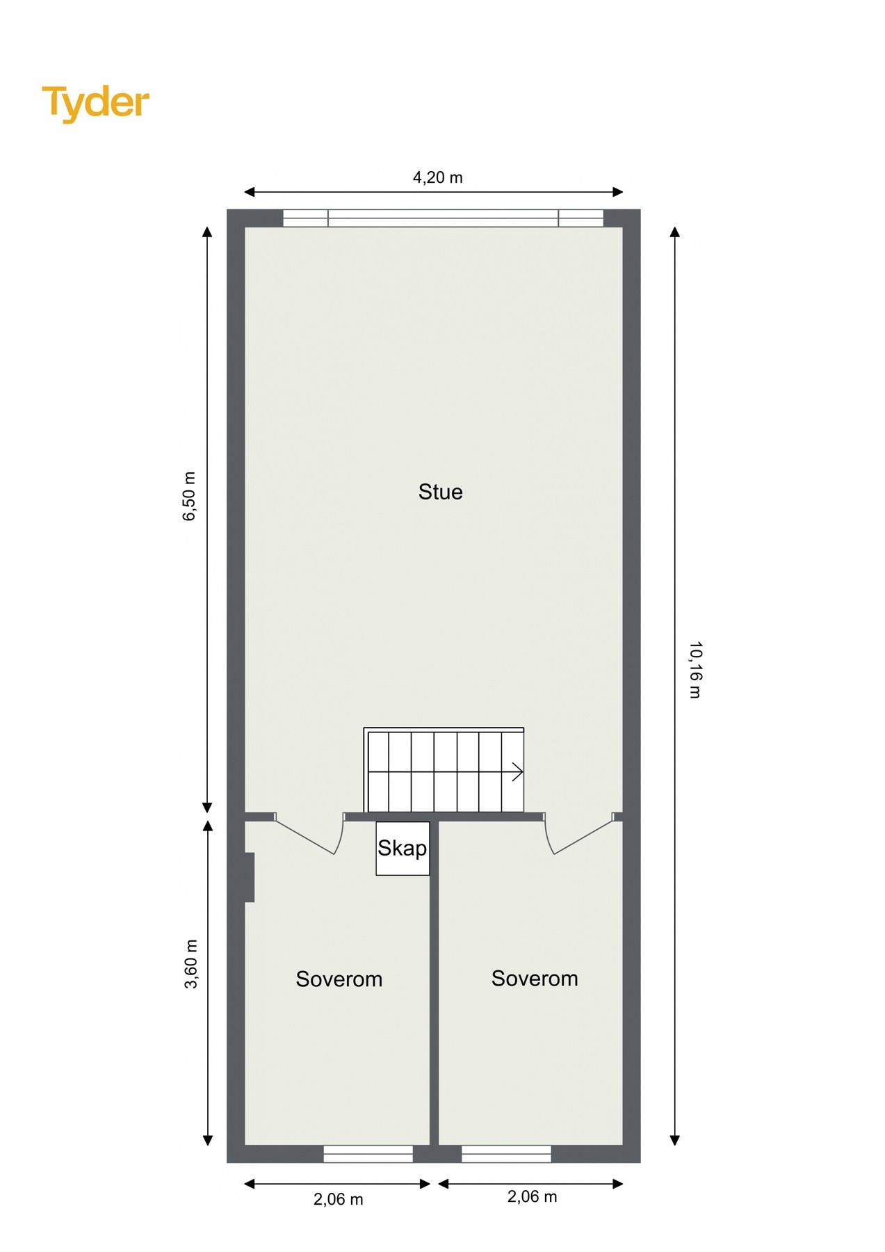 Plantegning 2. etasje Galleribilde