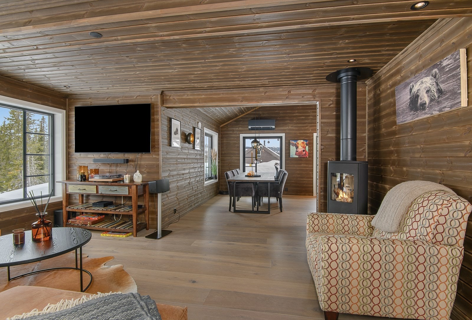 En peisovn sørger for god varme på de kaldeste dagene. Galleribilde