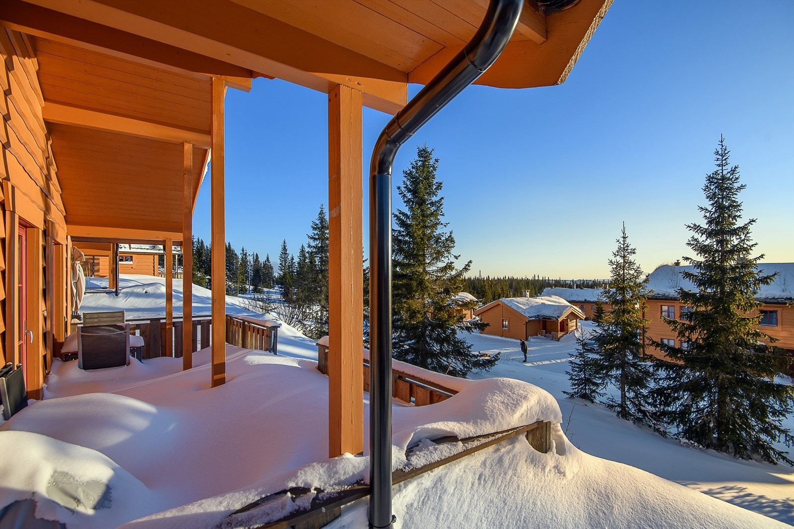 Her er det fint å slappe av i solveggen etter en dag ute på tur. Galleribilde