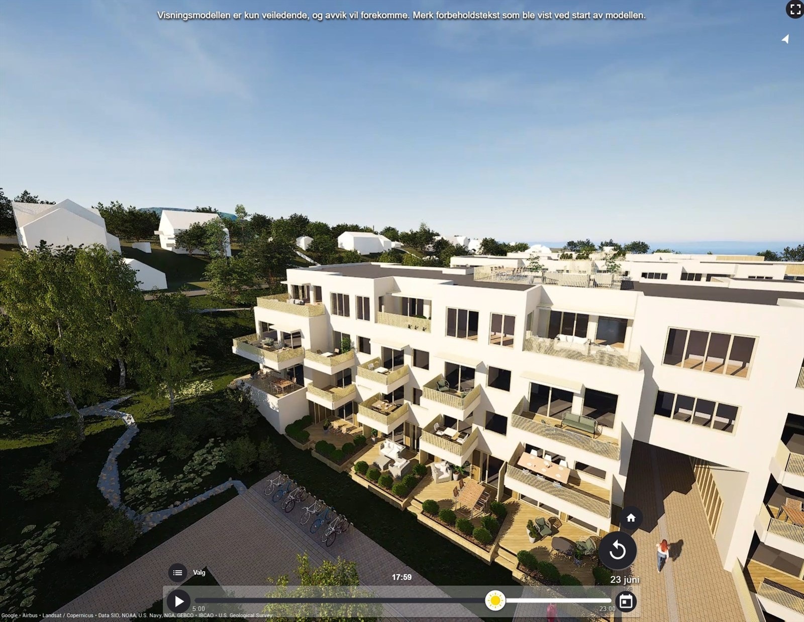 Fin fasade. Galleribilde