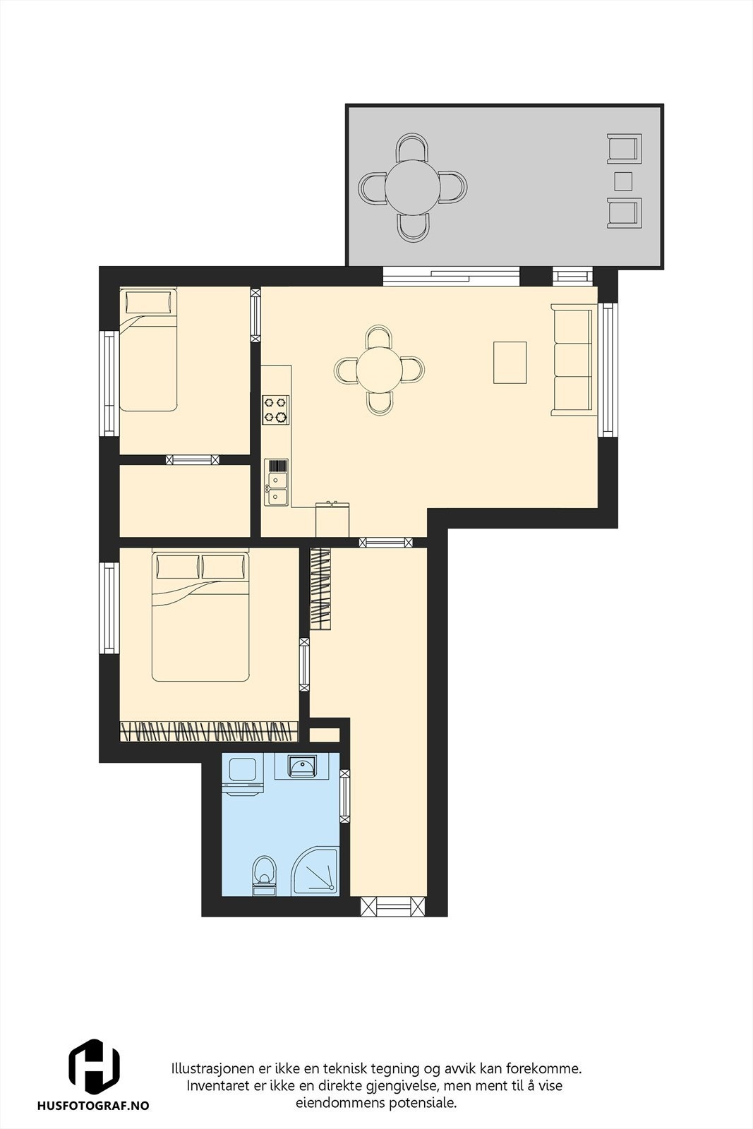 Plantegning 7 etasje. Galleribilde