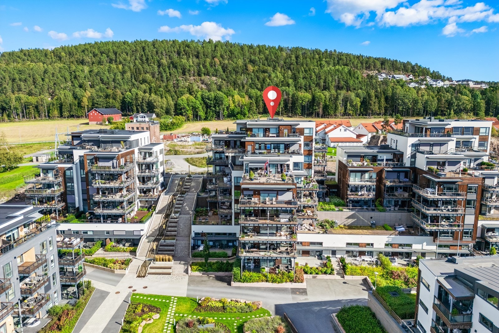 Leiligheten ligger i 7 etasje. Galleribilde