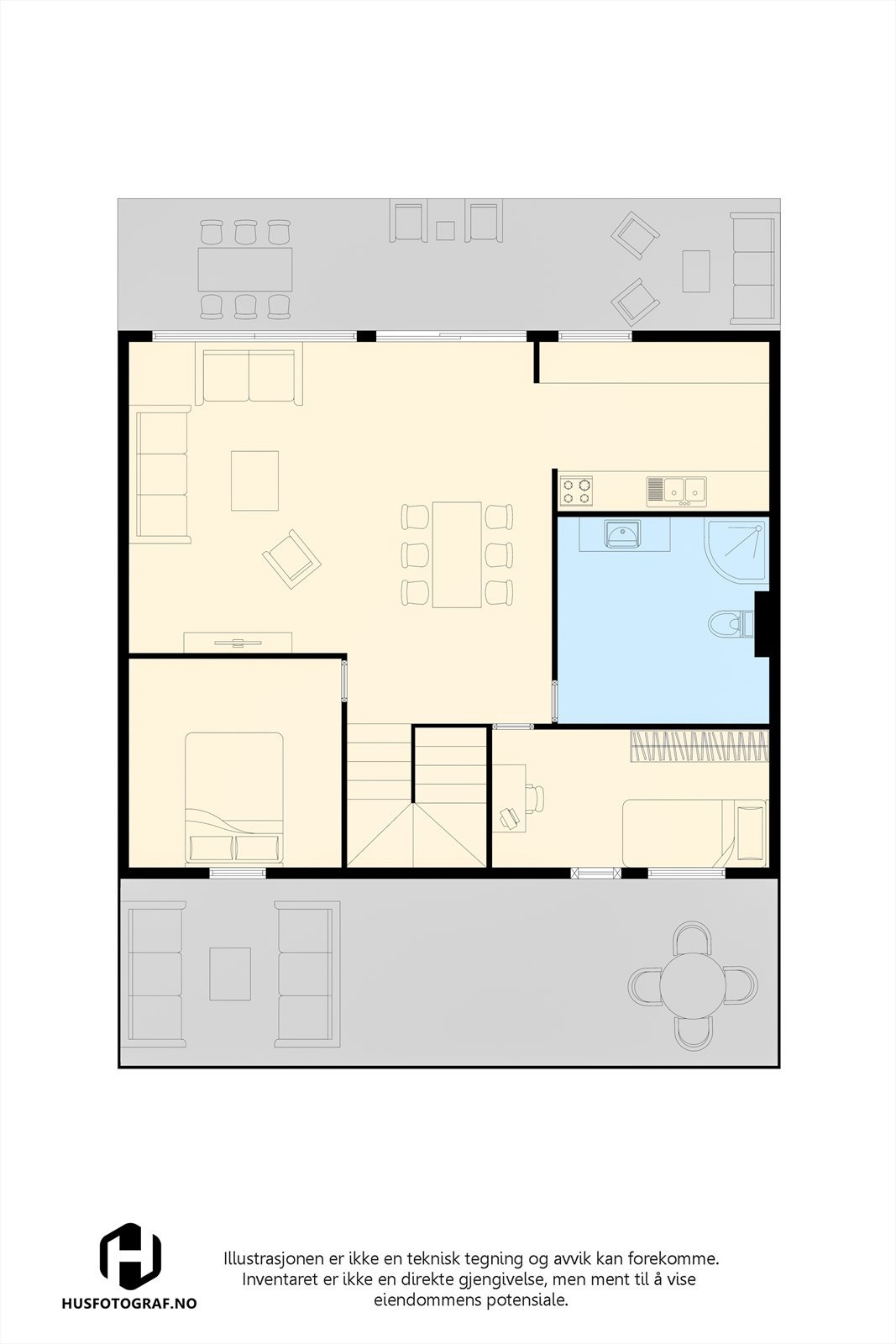 Plantegning 1.etasje. Galleribilde