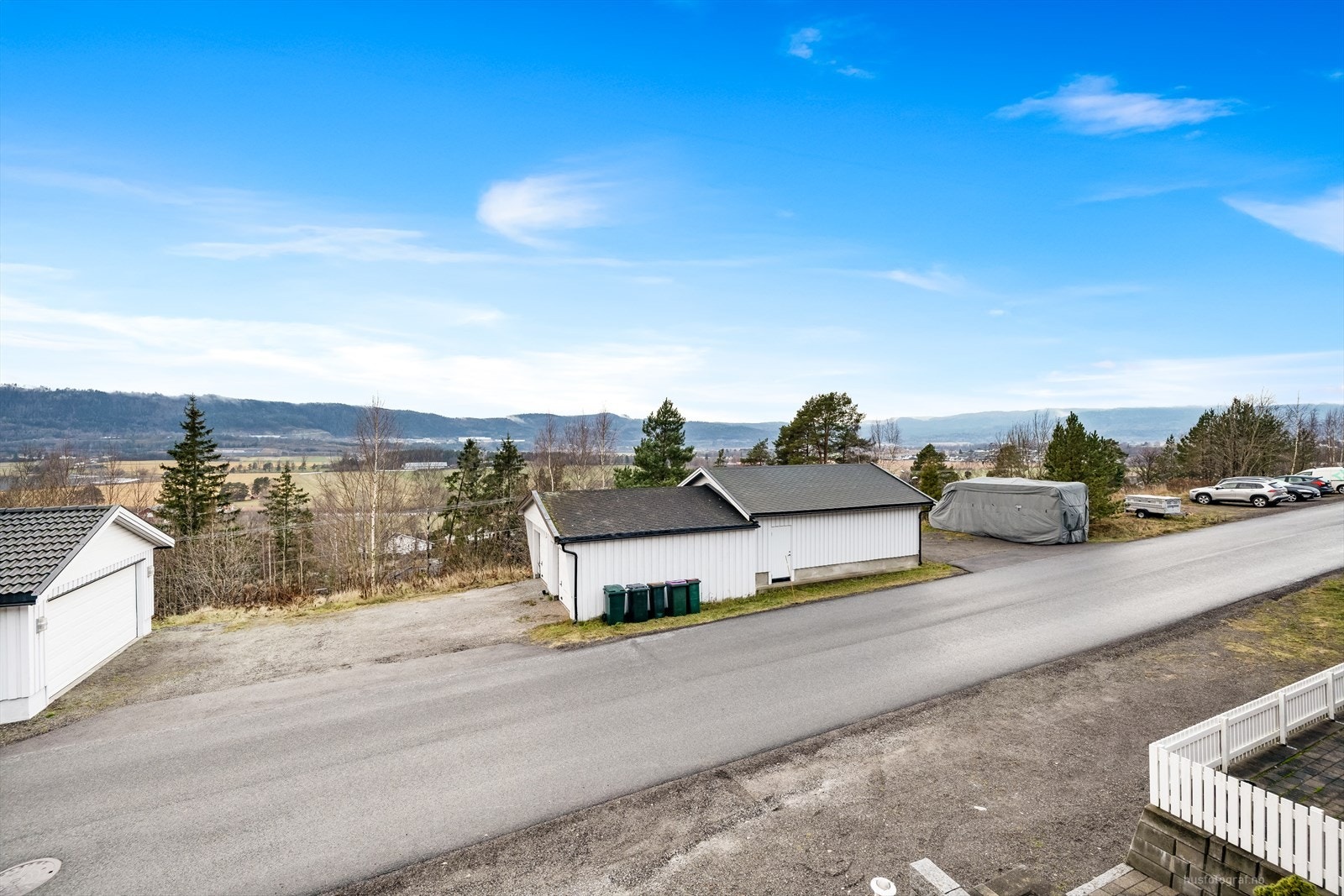 Fin utsikt fra terrassen. Galleribilde